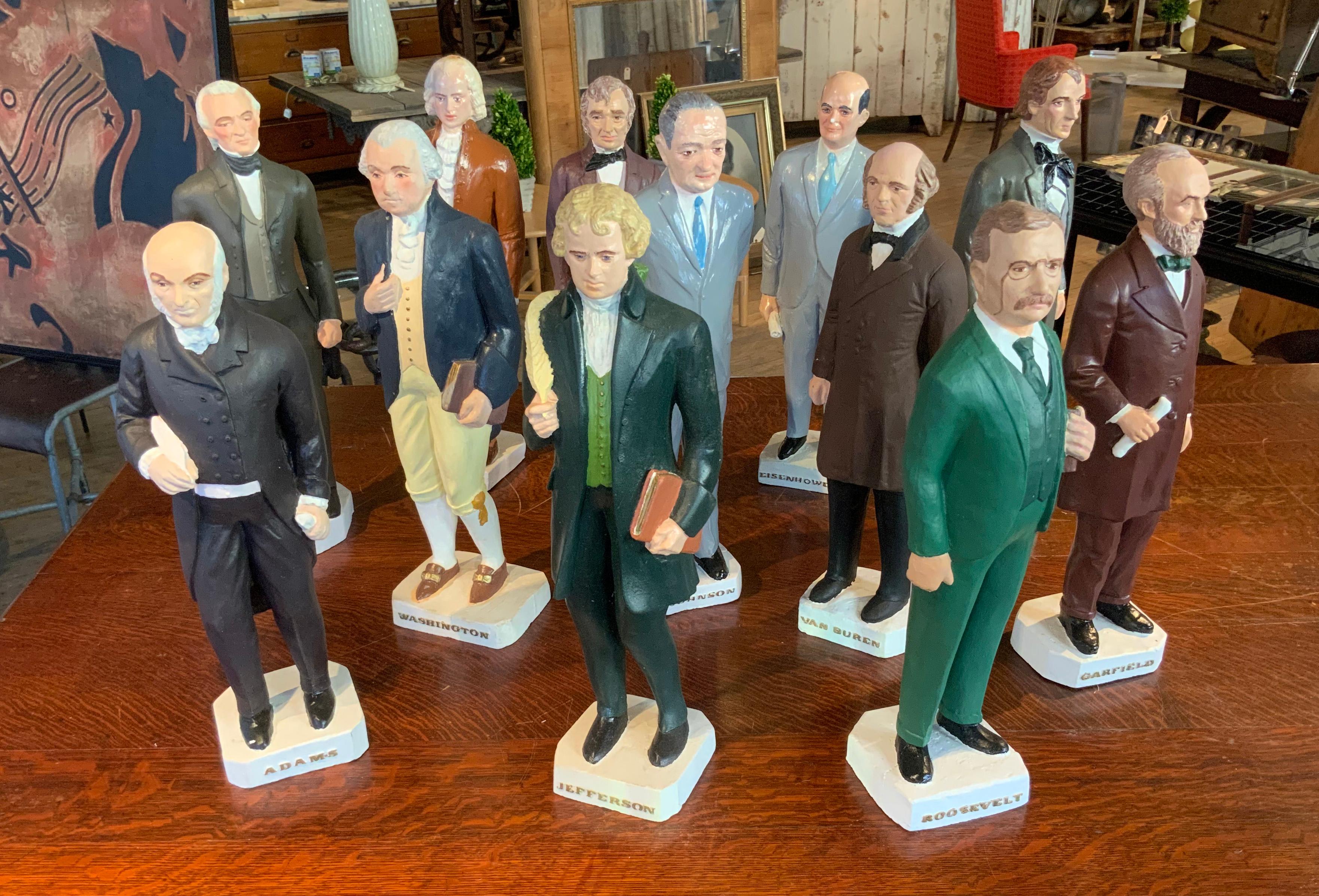 Américain Collection de douze statues de présidents des États-Unis