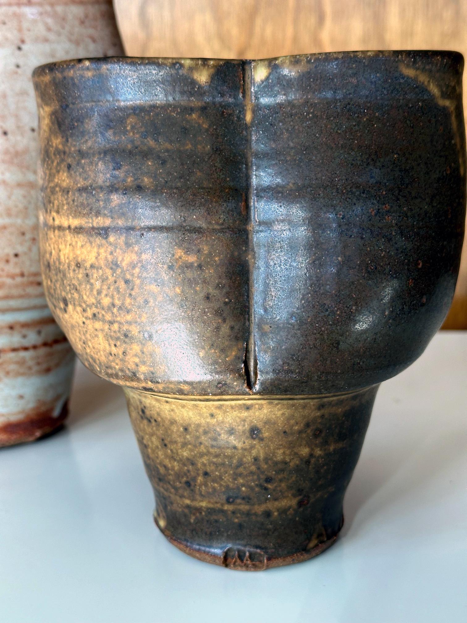 Collection de deux vases émaillés en céramique de Warren Mackinzie en vente 6