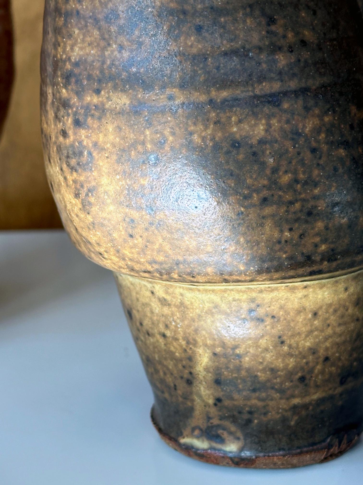 Collection de deux vases émaillés en céramique de Warren Mackinzie en vente 11