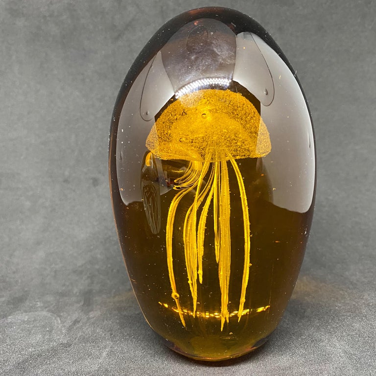 Collection of Two Jelly Fish Murano Italian Art Glass Aquarium ...