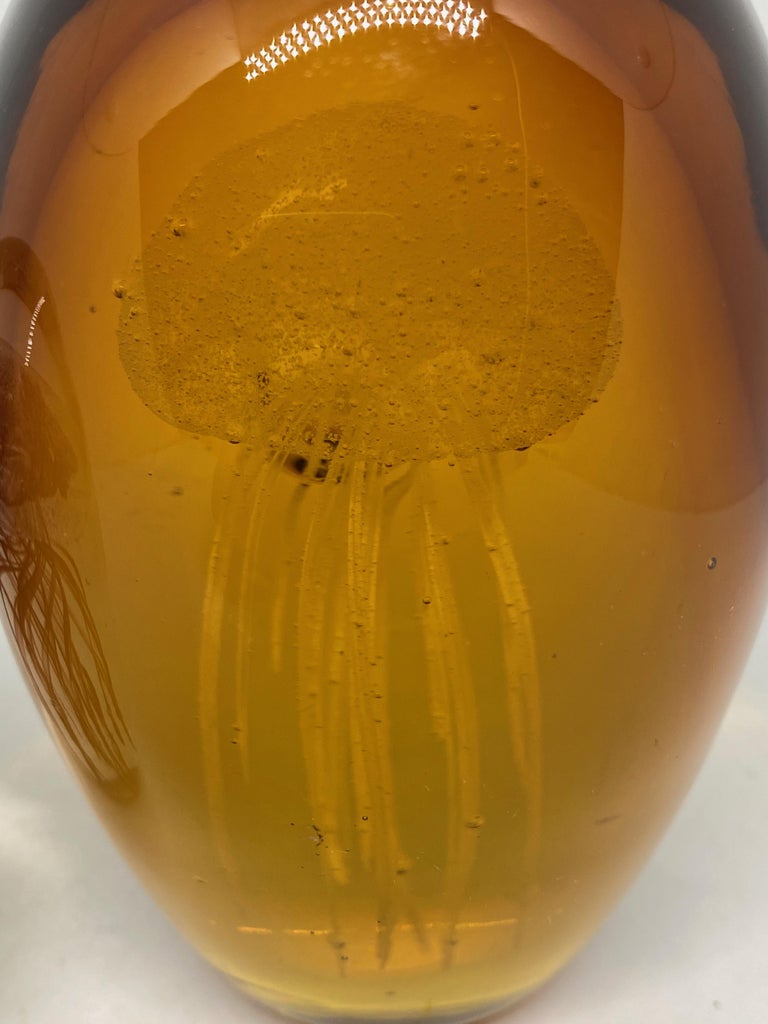 Collection of Two Jelly Fish Murano Italian Art Glass Aquarium ...