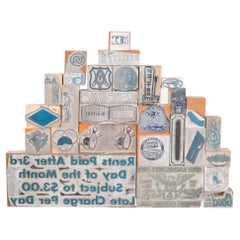 Collection of Typeset Advertising Print Blocks, C.1940