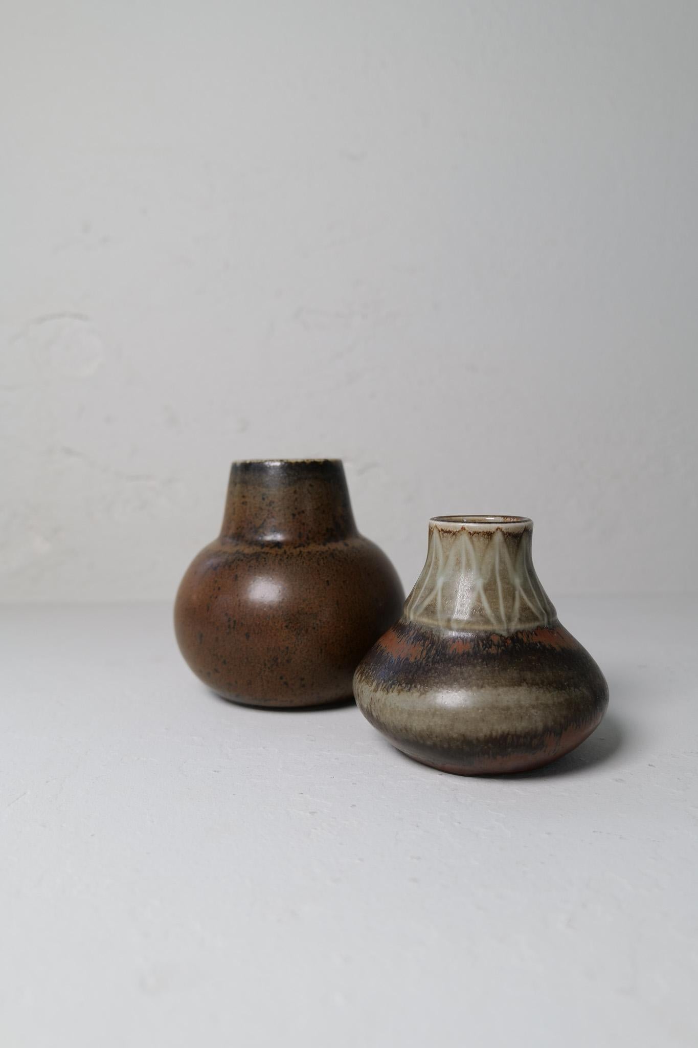 Collection of Unique Ceramic Vases von Carl Harry Stålhane Rörstrand Schweden, 1950 (Steingut) im Angebot