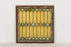 Collection of Various American Framed Stained Glass Panels