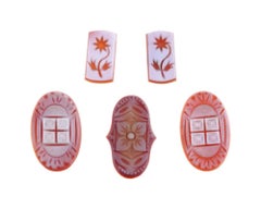 Collection Of Various Hand Carved Agate Intaglios
