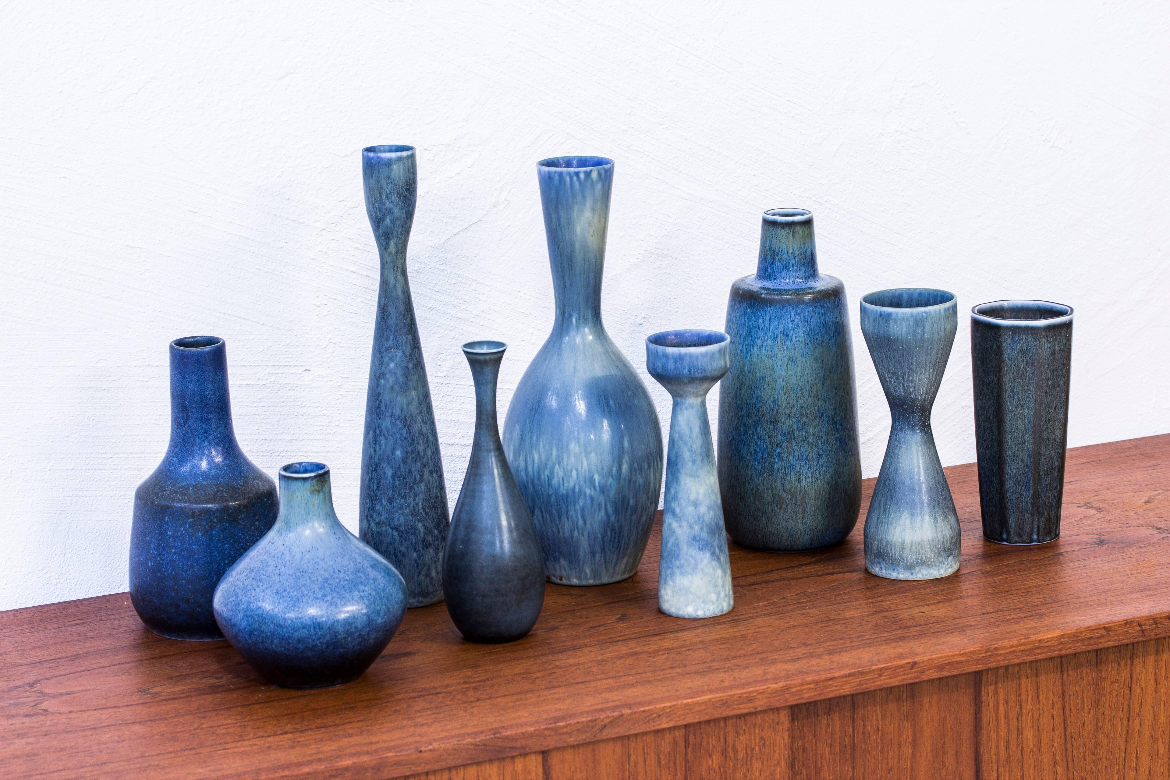 Scandinavian Modern Collection of Vases by Carl Harry Stålhane for Rörstrand, Sweden, 1950s