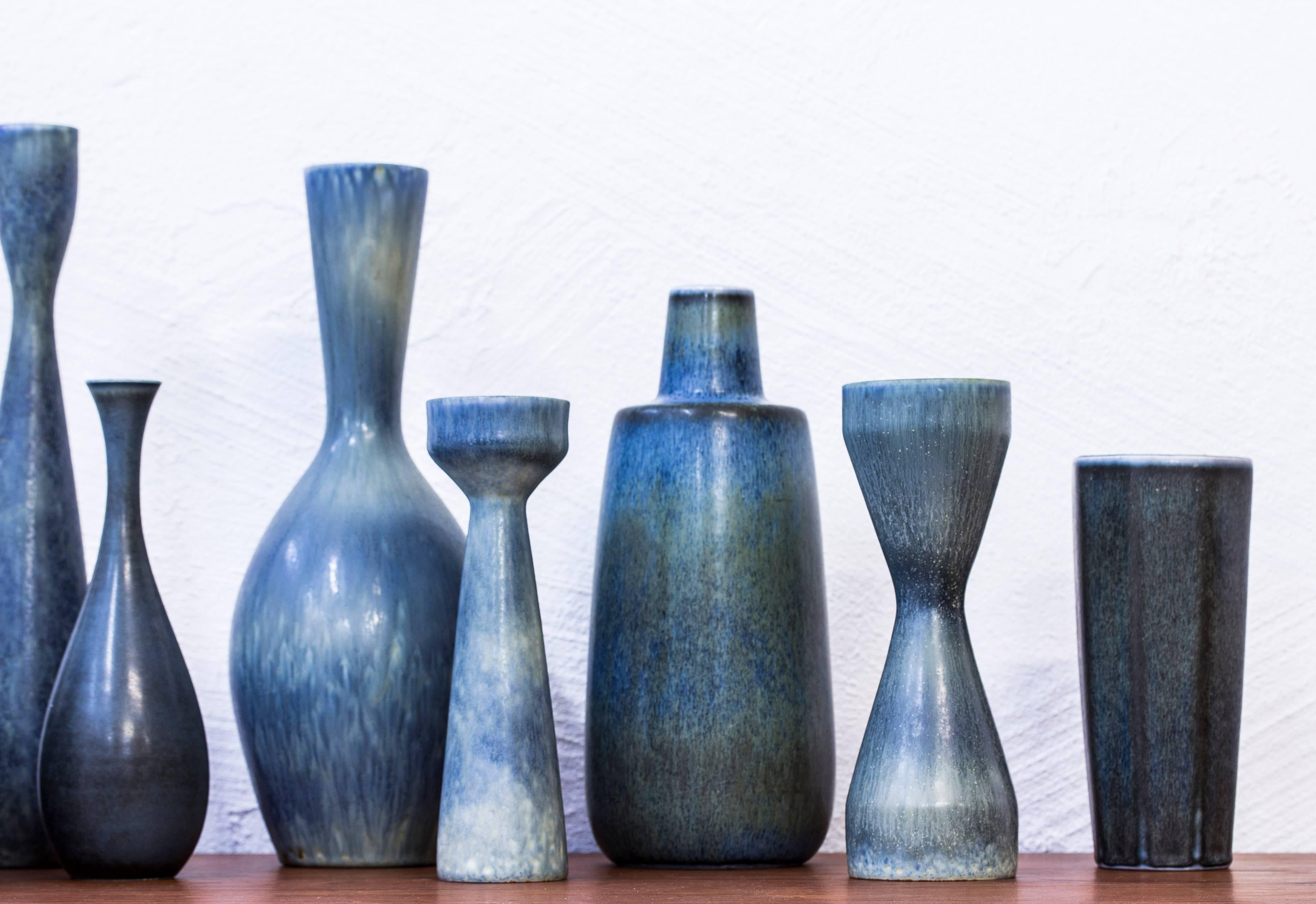 Stoneware Collection of Vases by Carl Harry Stålhane for Rörstrand, Sweden, 1950s