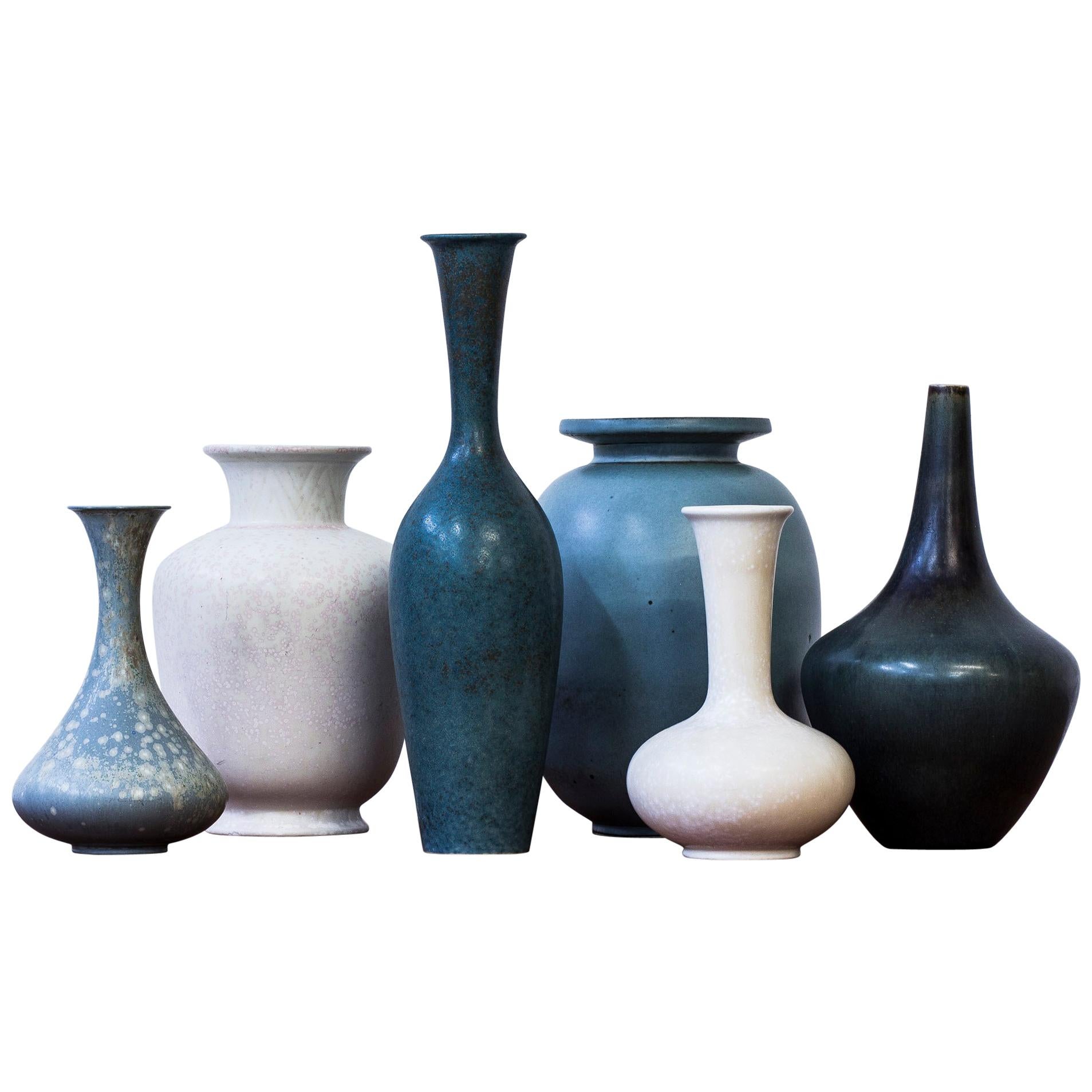 Collection of Vases by Gunnar Nylund for Rörstrand, Sweden, 1950s