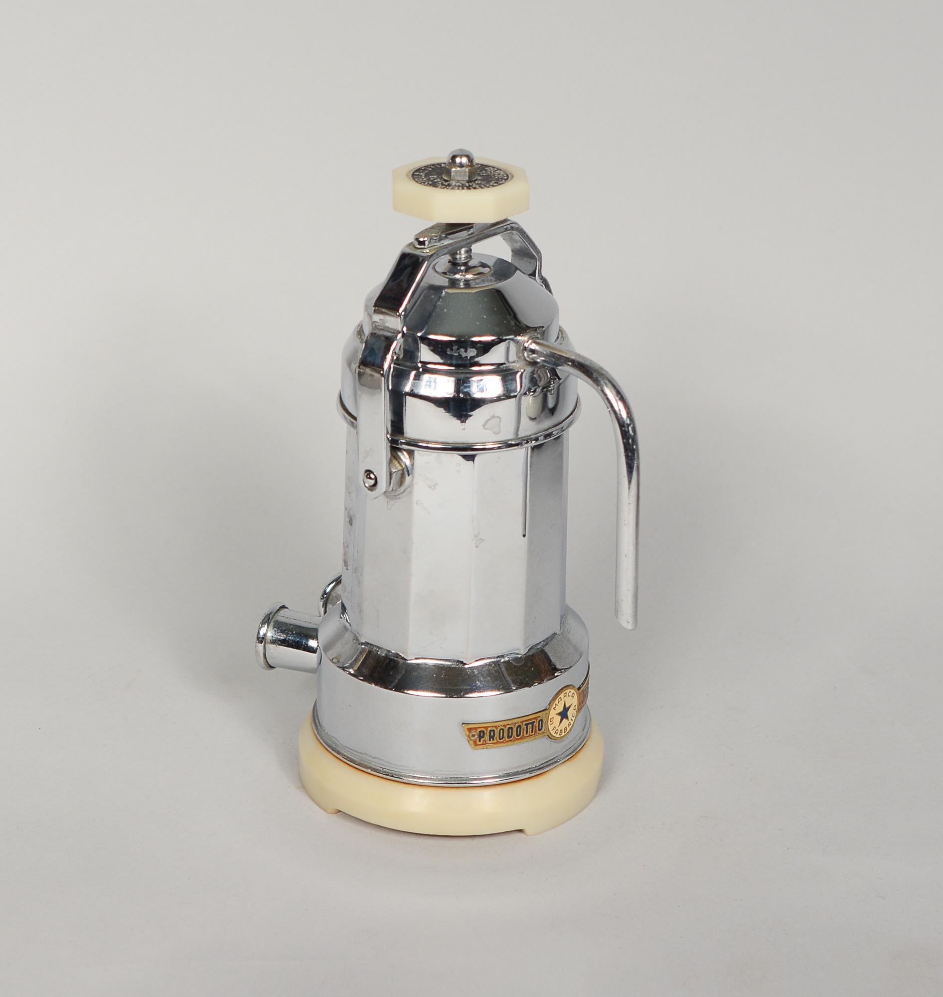 Collection of Vintage Art Deco Espresso Makers in Chrome and Nickel Plate For Sale 2