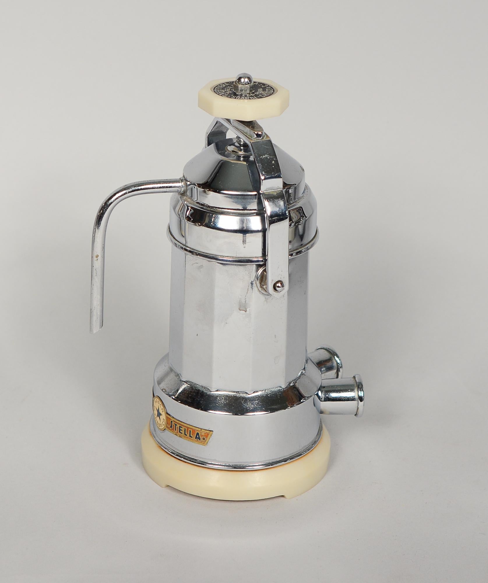 Collection of Vintage Art Deco Espresso Makers in Chrome and Nickel Plate For Sale 1