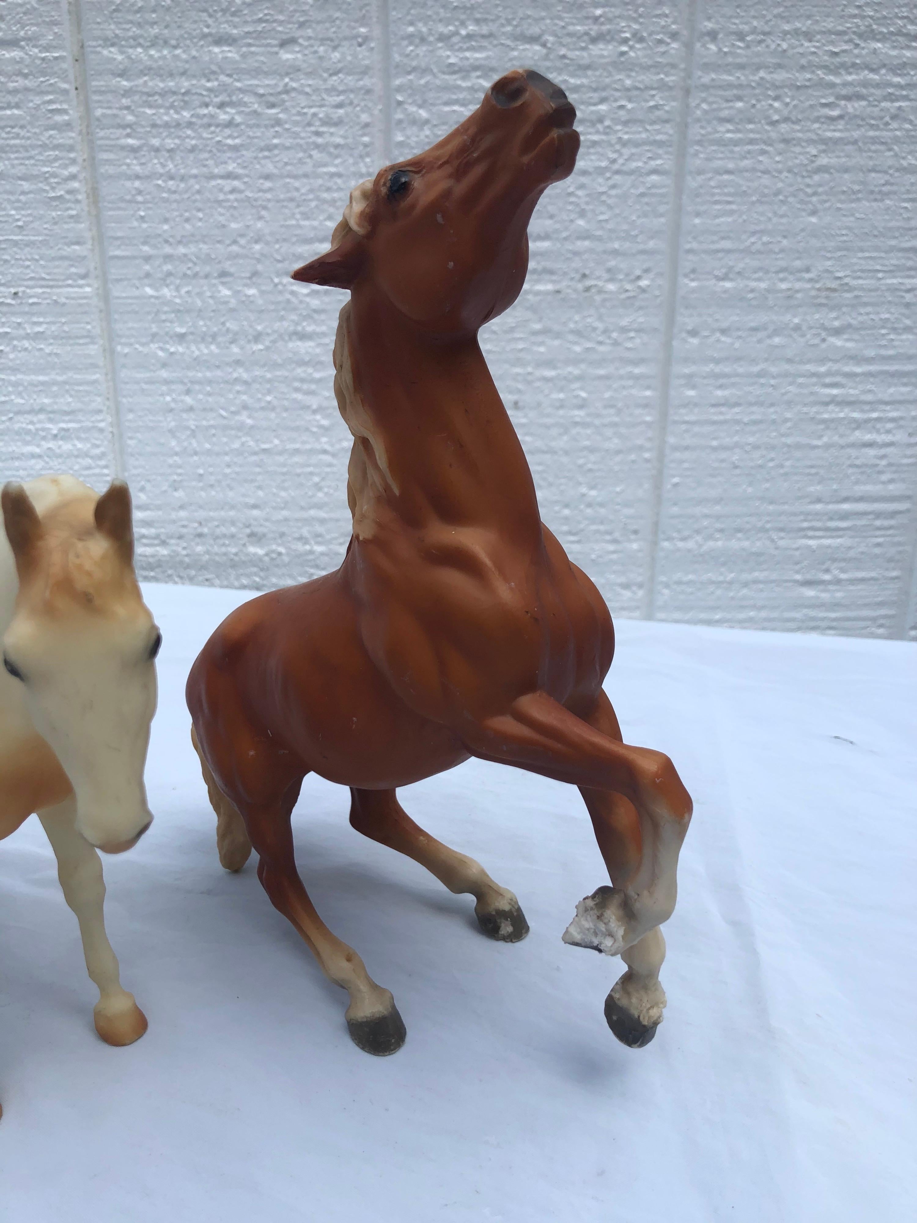 Late 20th Century Collection of Five Vintage Breyer Horses
