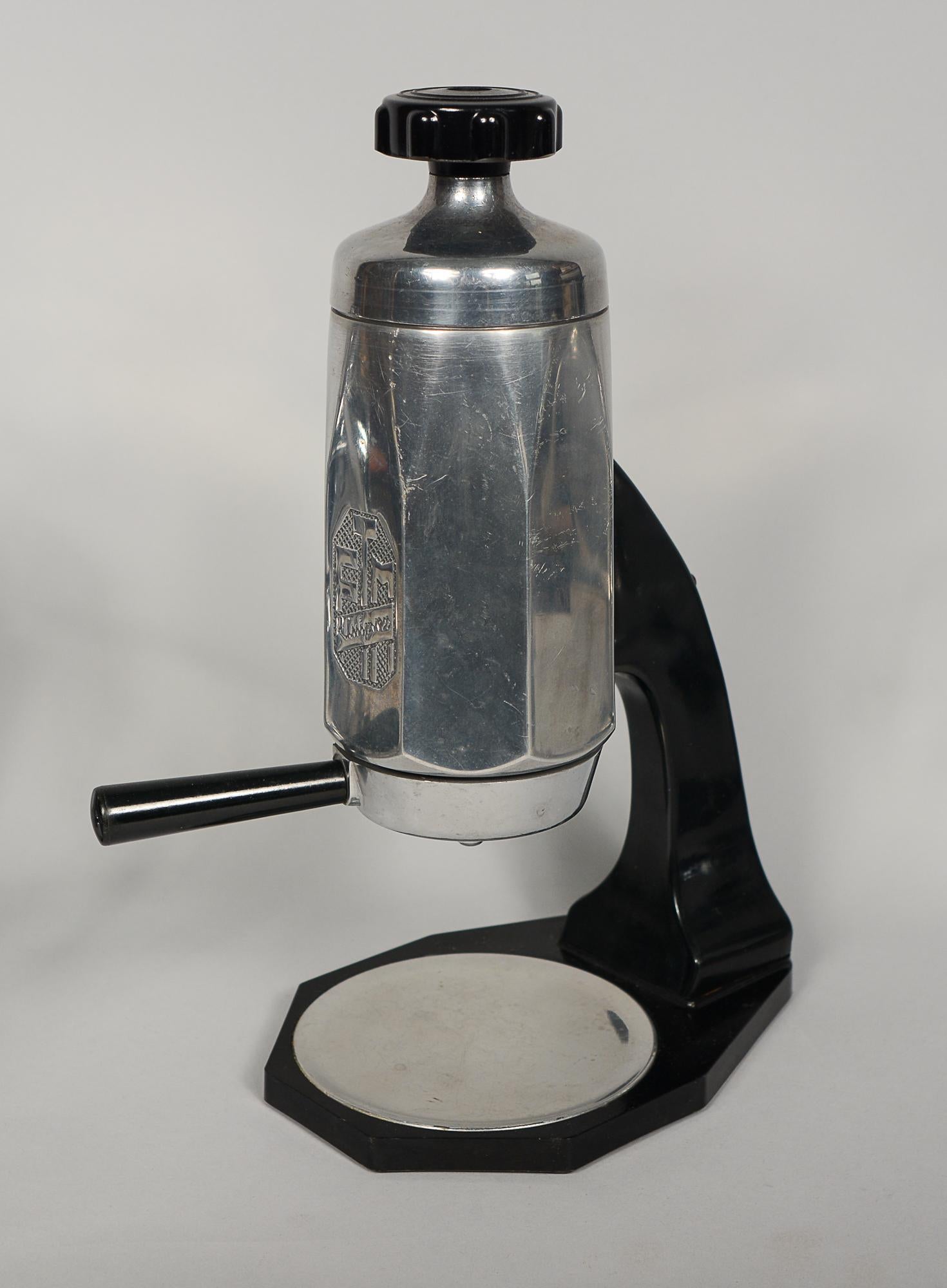 Kollektion von Vintage- Espresso-Herstellern aus Chrom und Aluminium im Angebot 8