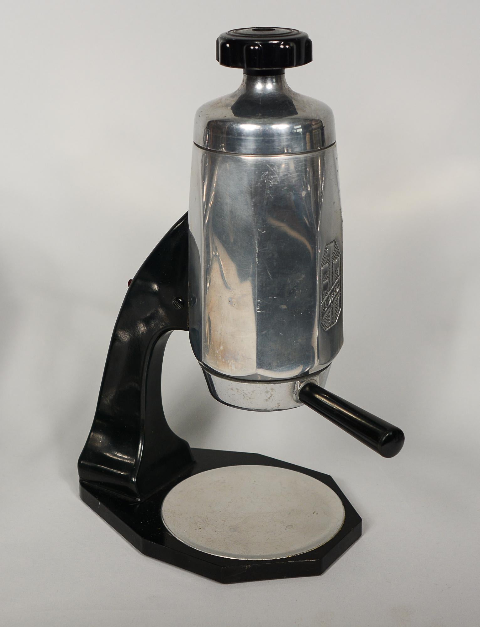 Kollektion von Vintage- Espresso-Herstellern aus Chrom und Aluminium im Angebot 9