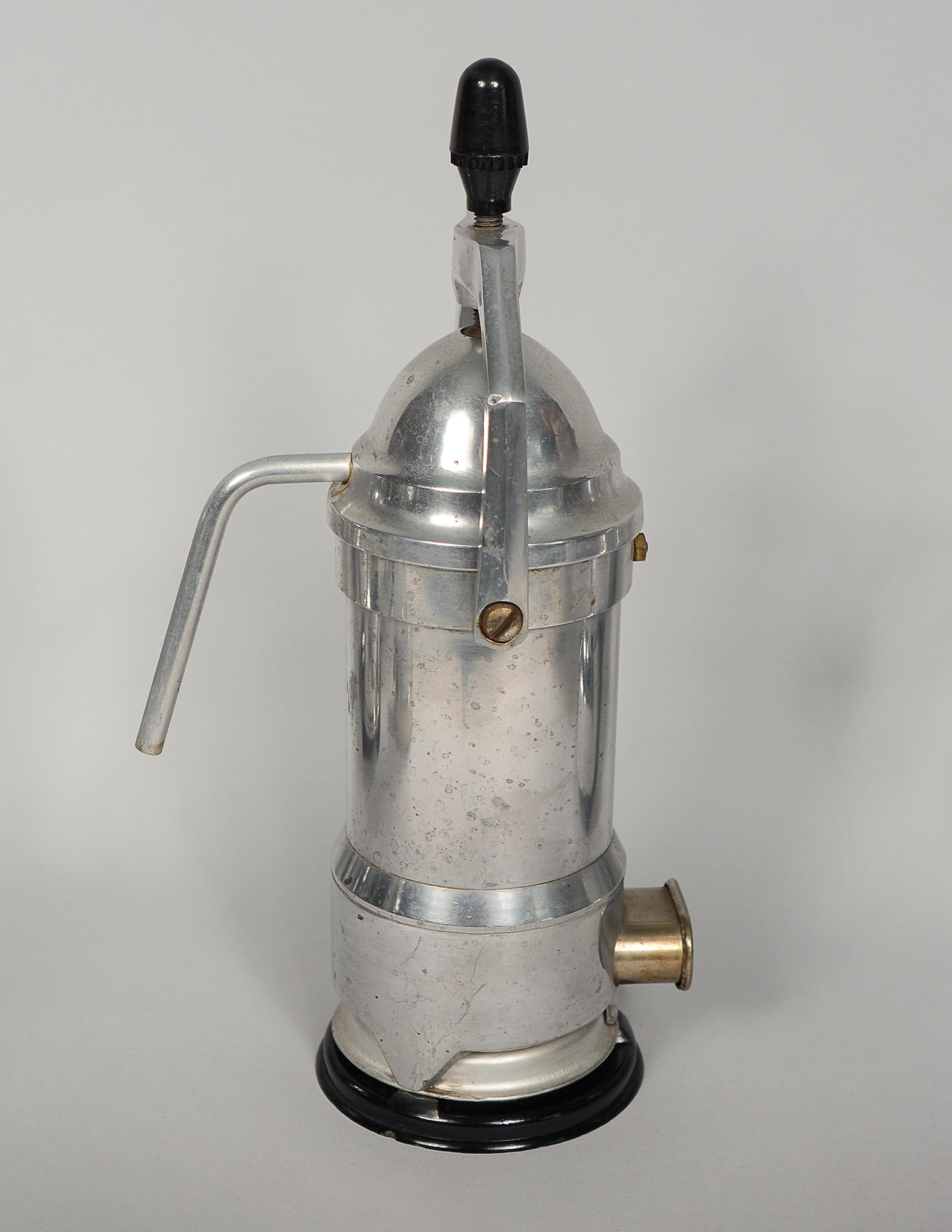 Art Deco Collection of Vintage Espresso Makers in Chrome and Aluminum For Sale