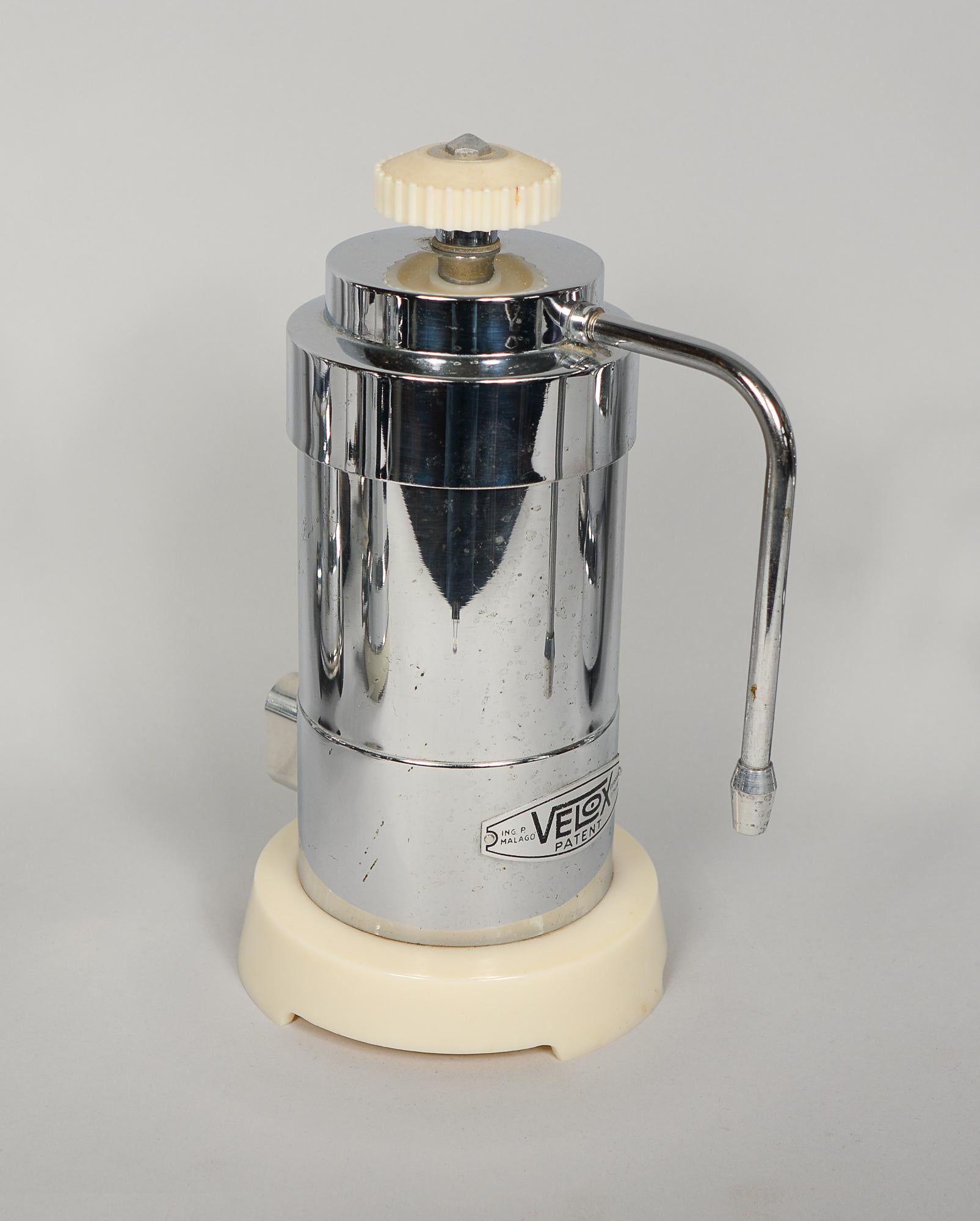 Kollektion von Vintage- Espresso-Herstellern aus Chrom und Aluminium im Angebot 1