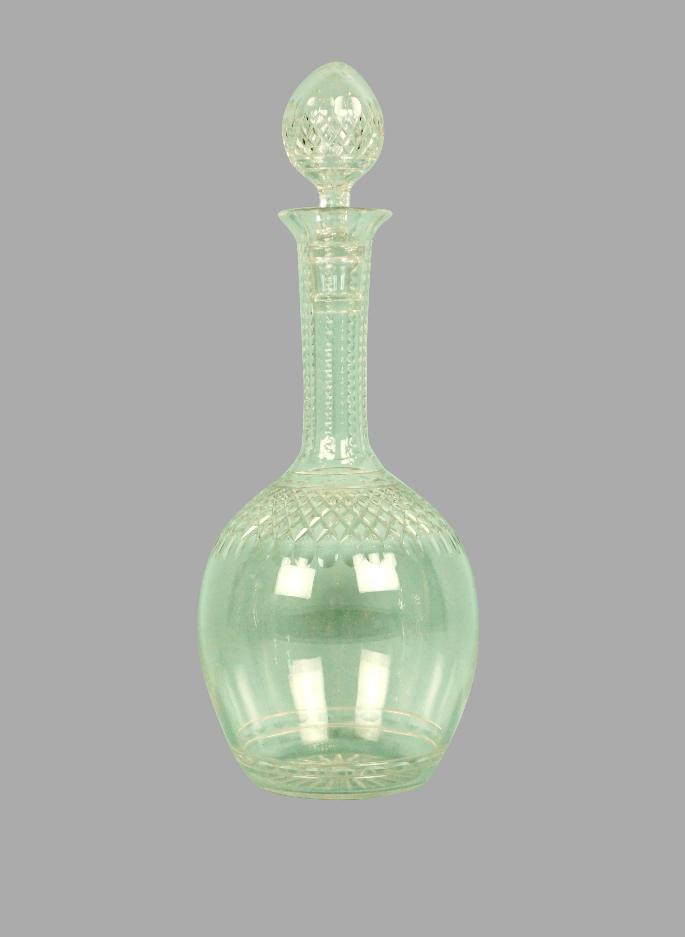 20th Century Collection of Vintage Glass Objects, Dinner Bell, Decanters and Candy Dishes For Sale