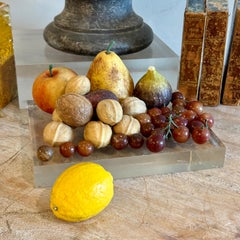 Collezione di compote da frutta vintage in marmo d’alabastro italiano