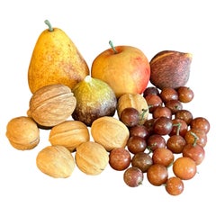 Collezione di compote da frutta vintage in marmo d’alabastro italiano