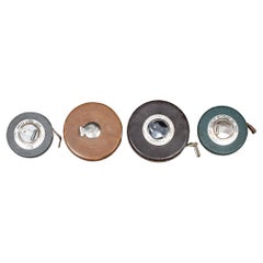 Collection of Antique Leather Measuring Tapes