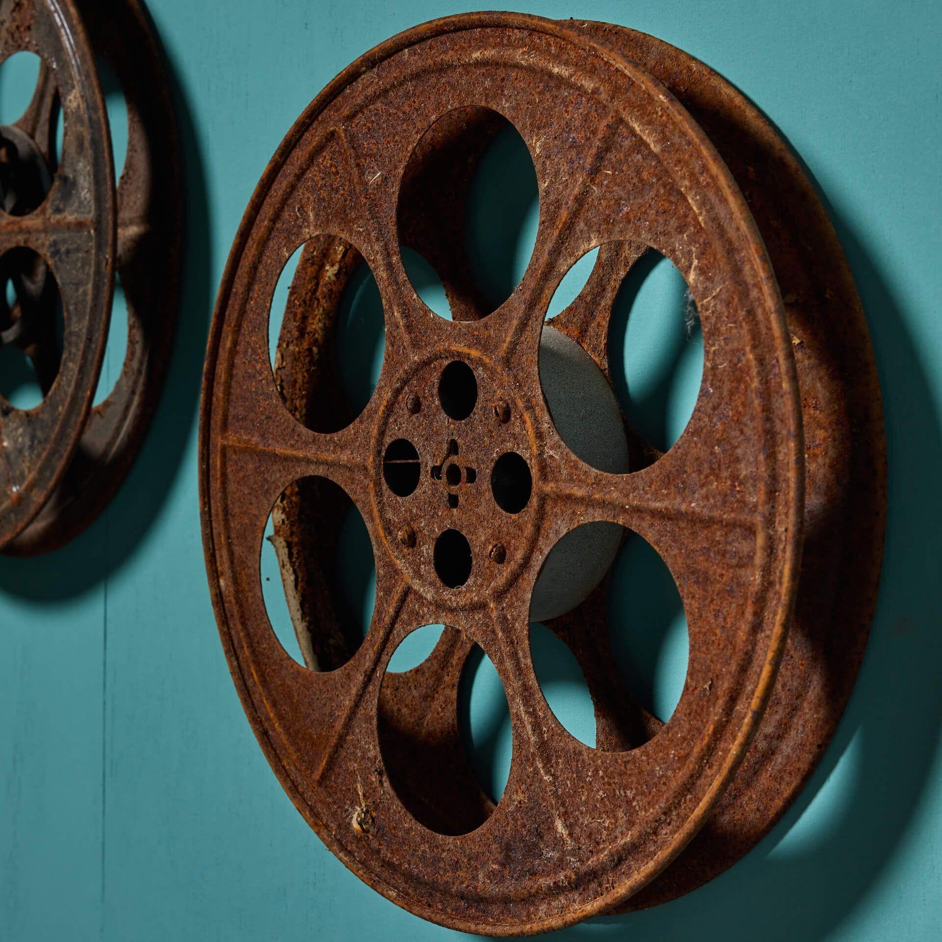 Collection of Vintage Movie Projection Reels or Spools For Sale 5