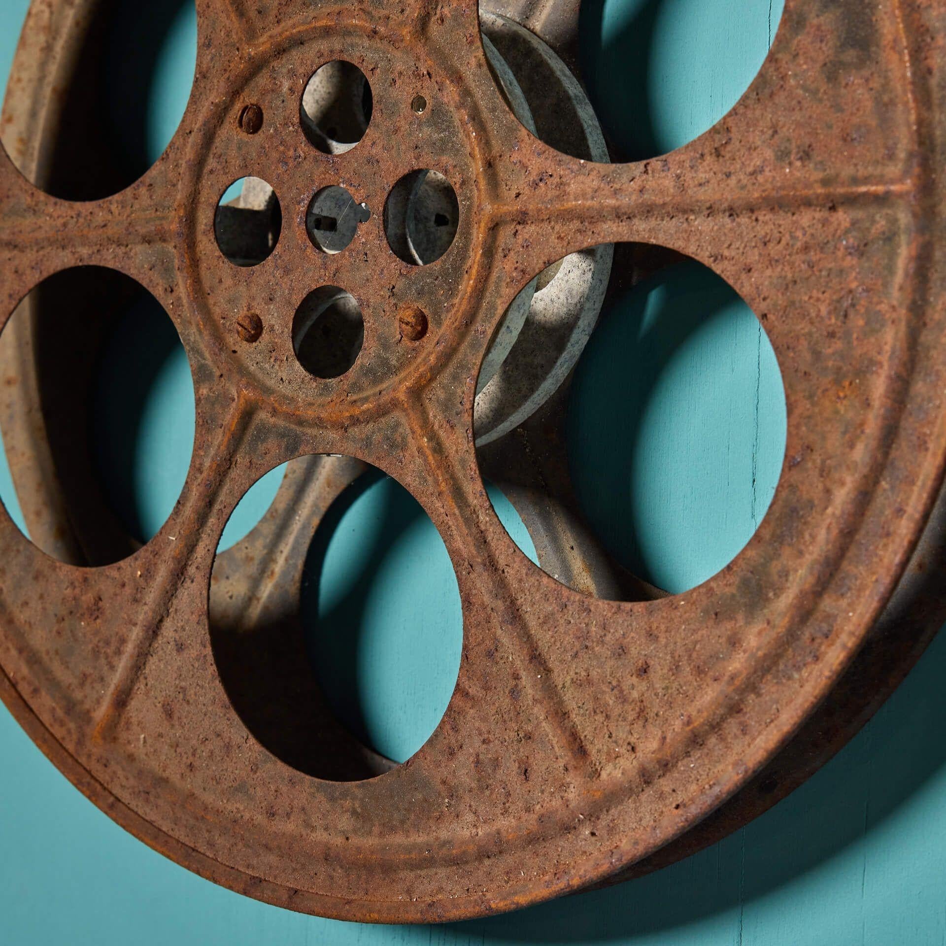 Collection of Vintage Movie Projection Reels or Spools For Sale 6