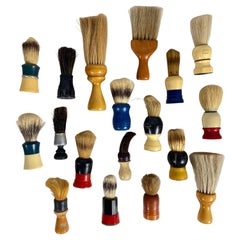 Collection of Used Shaving Brushes