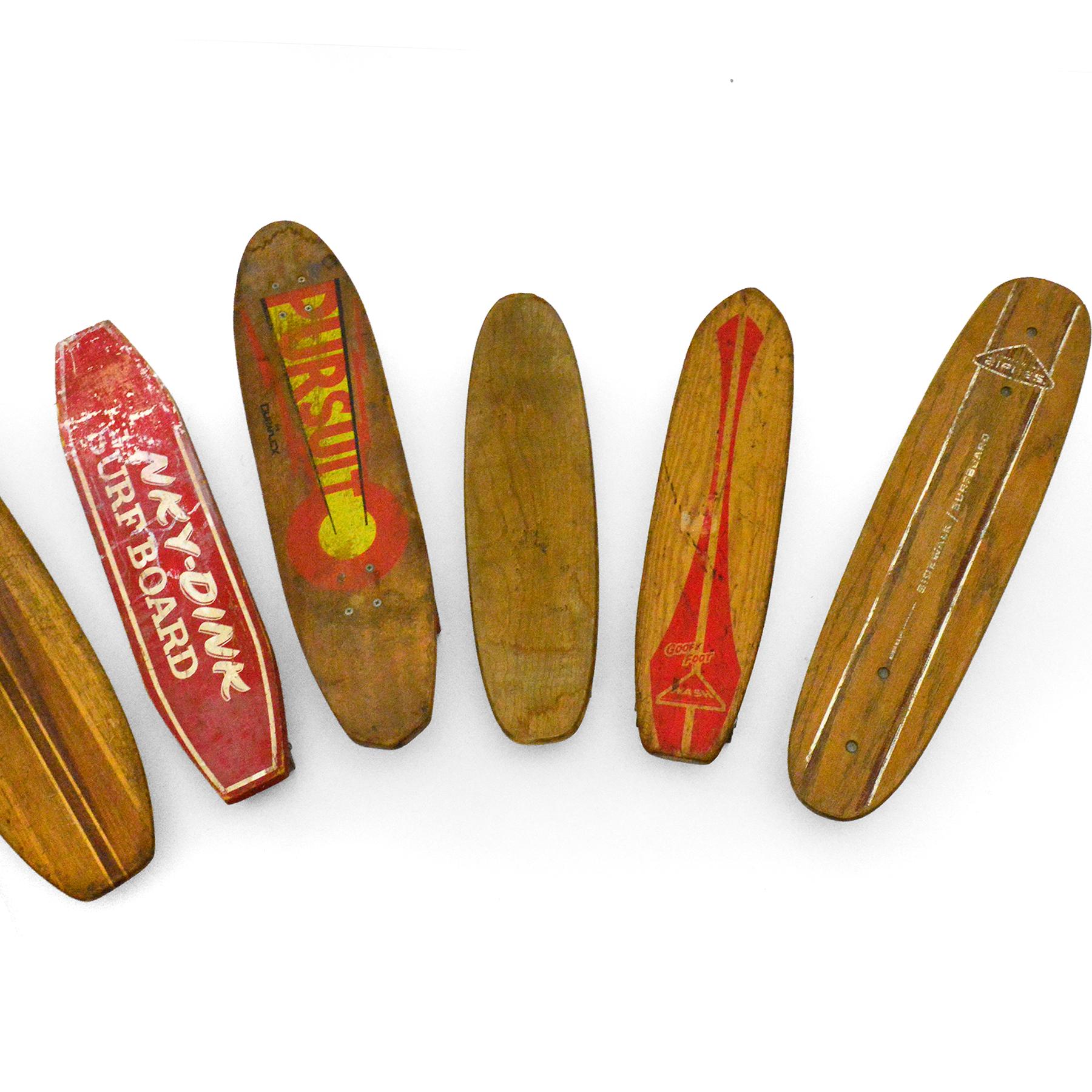 Steel Collection of Vintage Skateboards