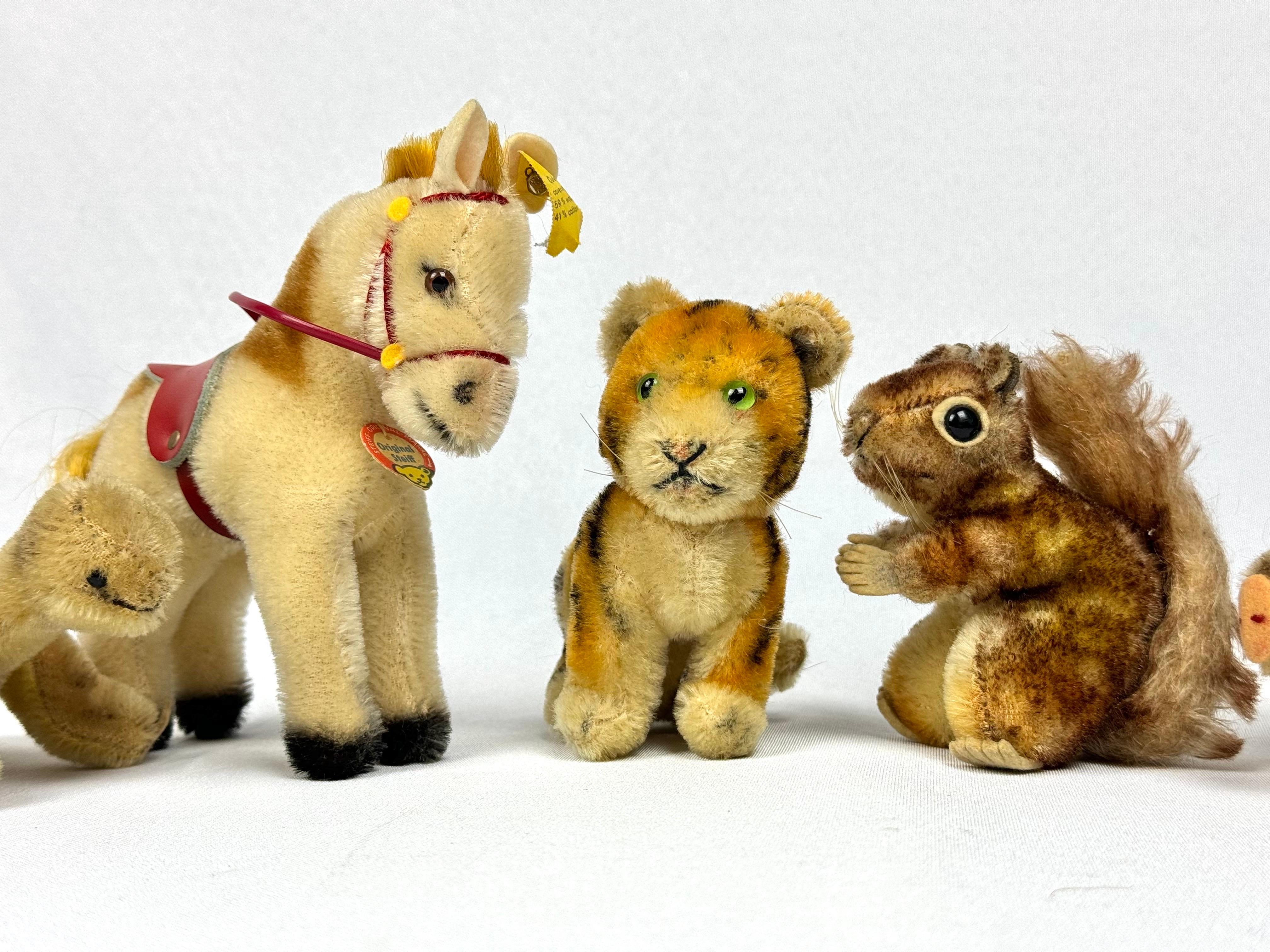 Wool Collection of Vintage Steiff Animals