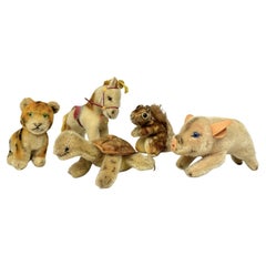 Collection of Vintage Steiff Animals