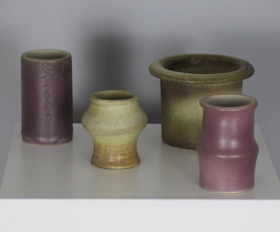 Kollektion von Vintage-Studio-Keramik, Deutschland und Holland (Rustikal) im Angebot