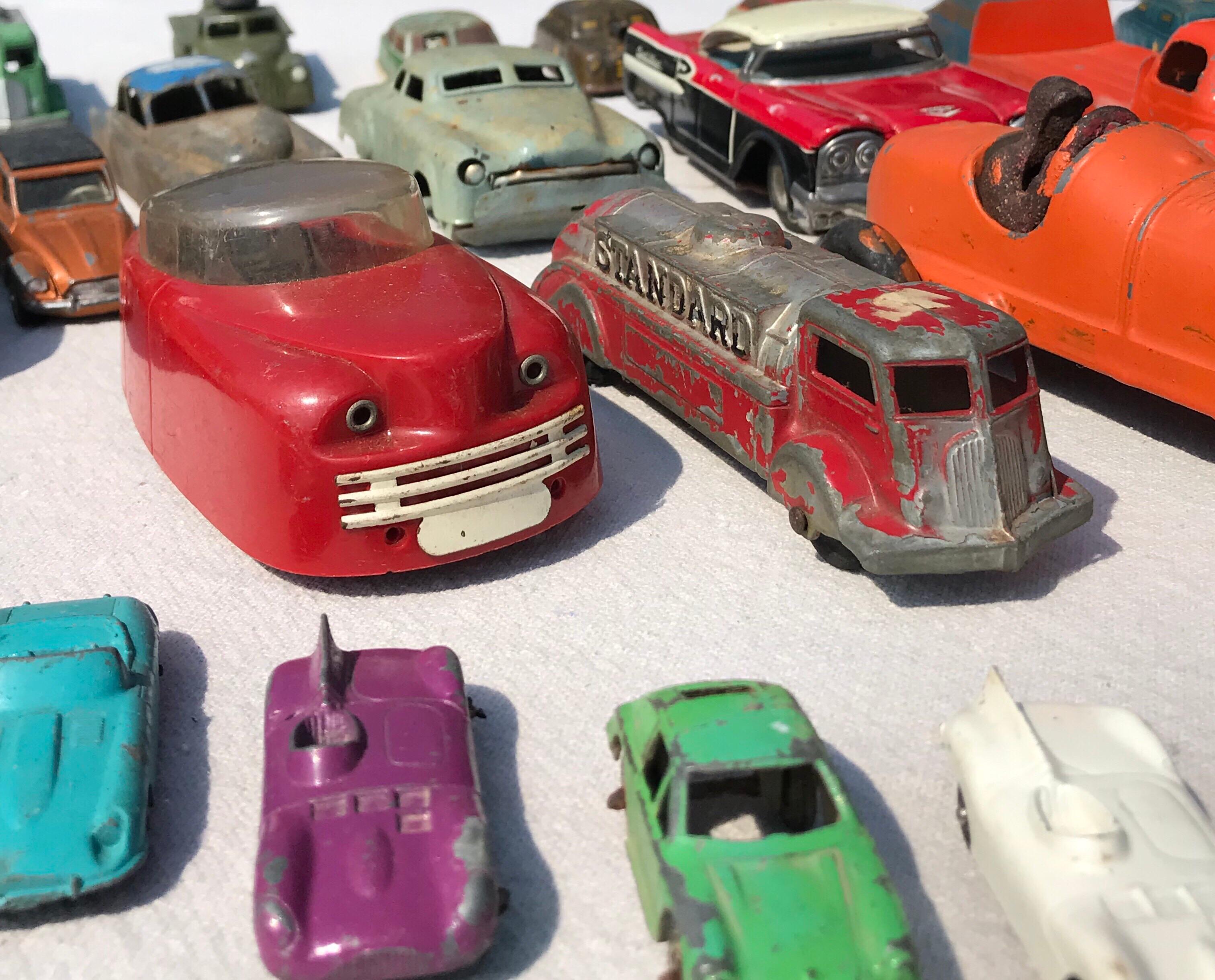vintage metal toy cars