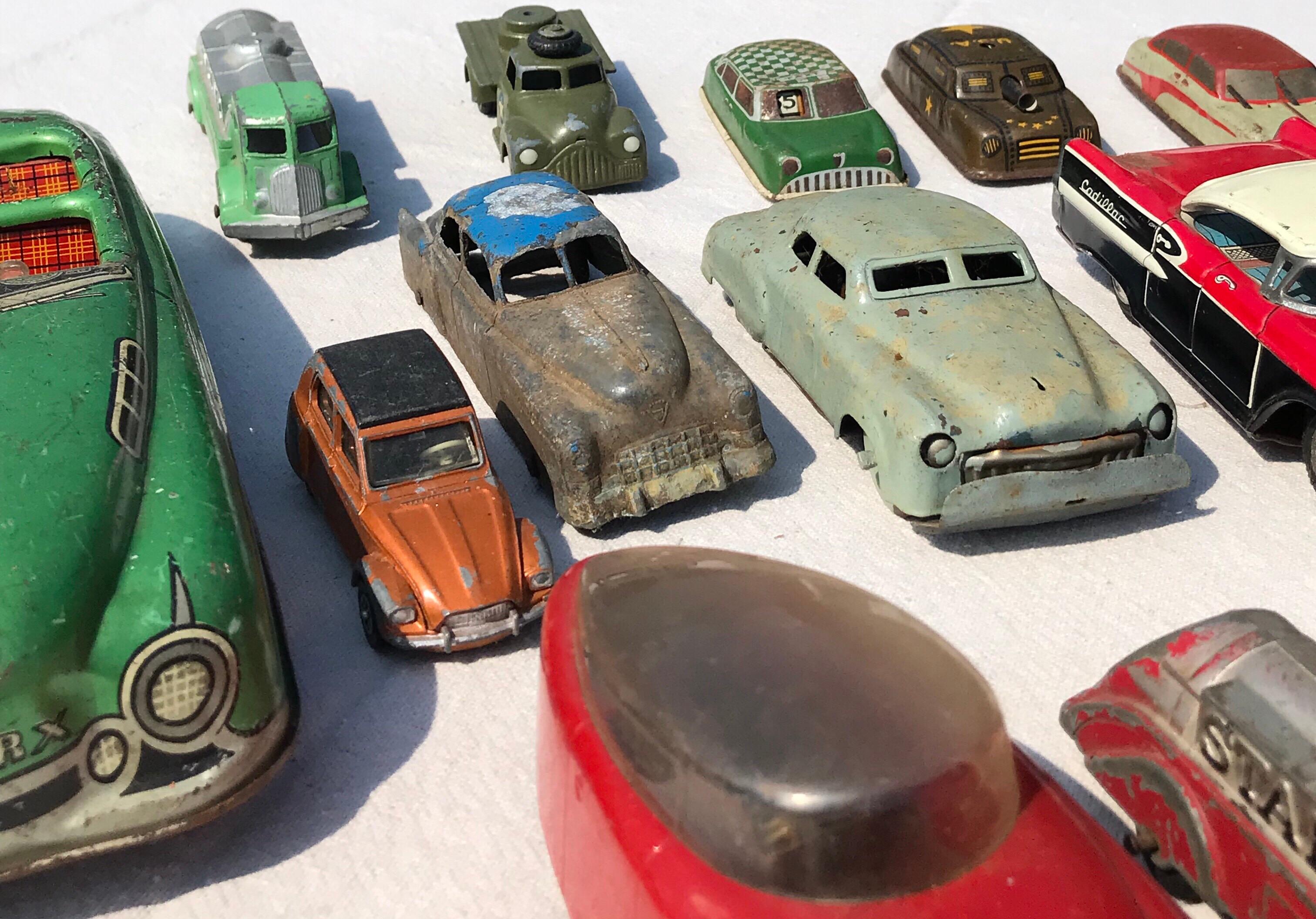 antique metal toy cars