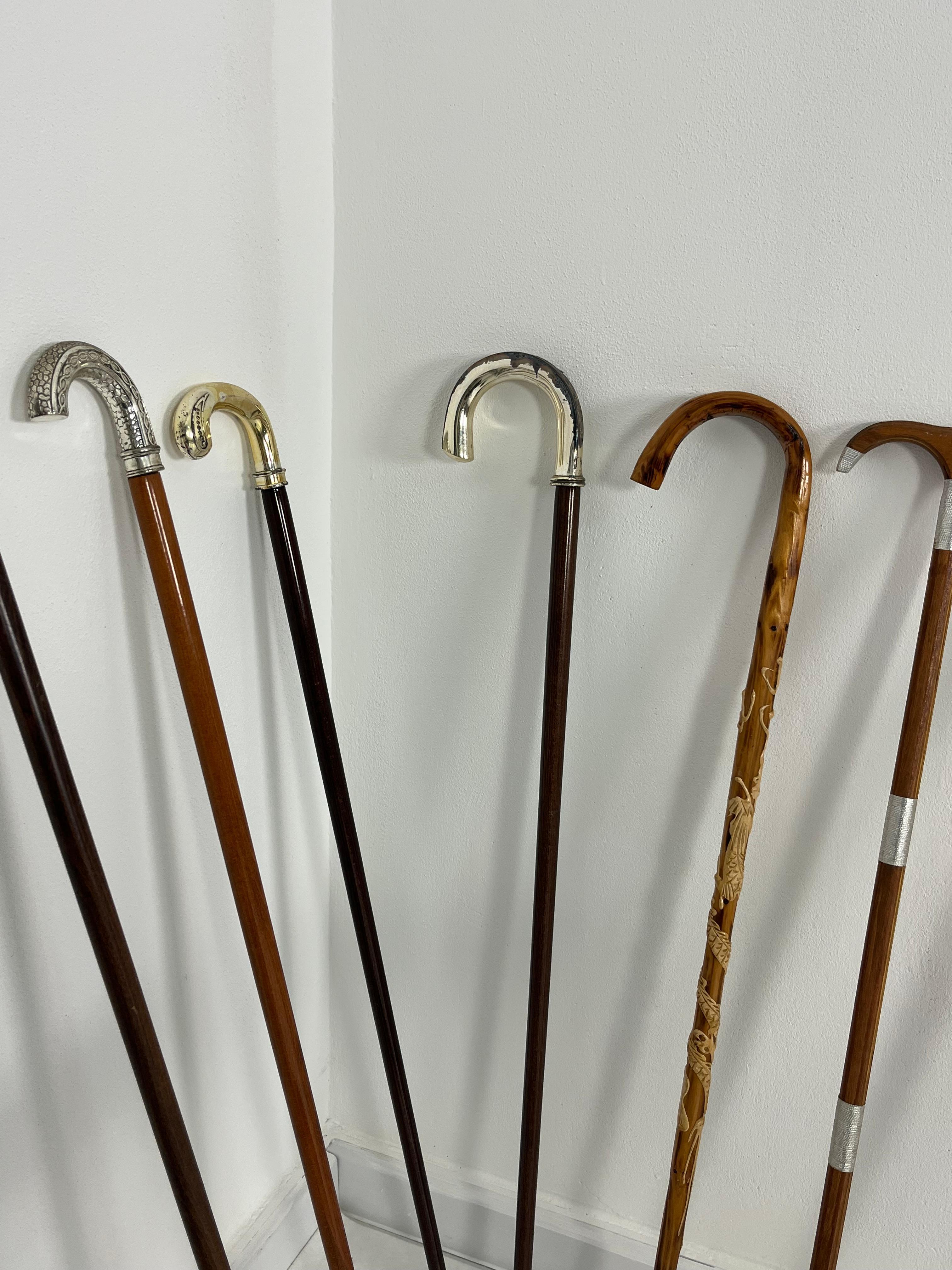 Collection of Walking Sticks mit Stockhaltern aus Messing, 1960er Jahre im Angebot 2