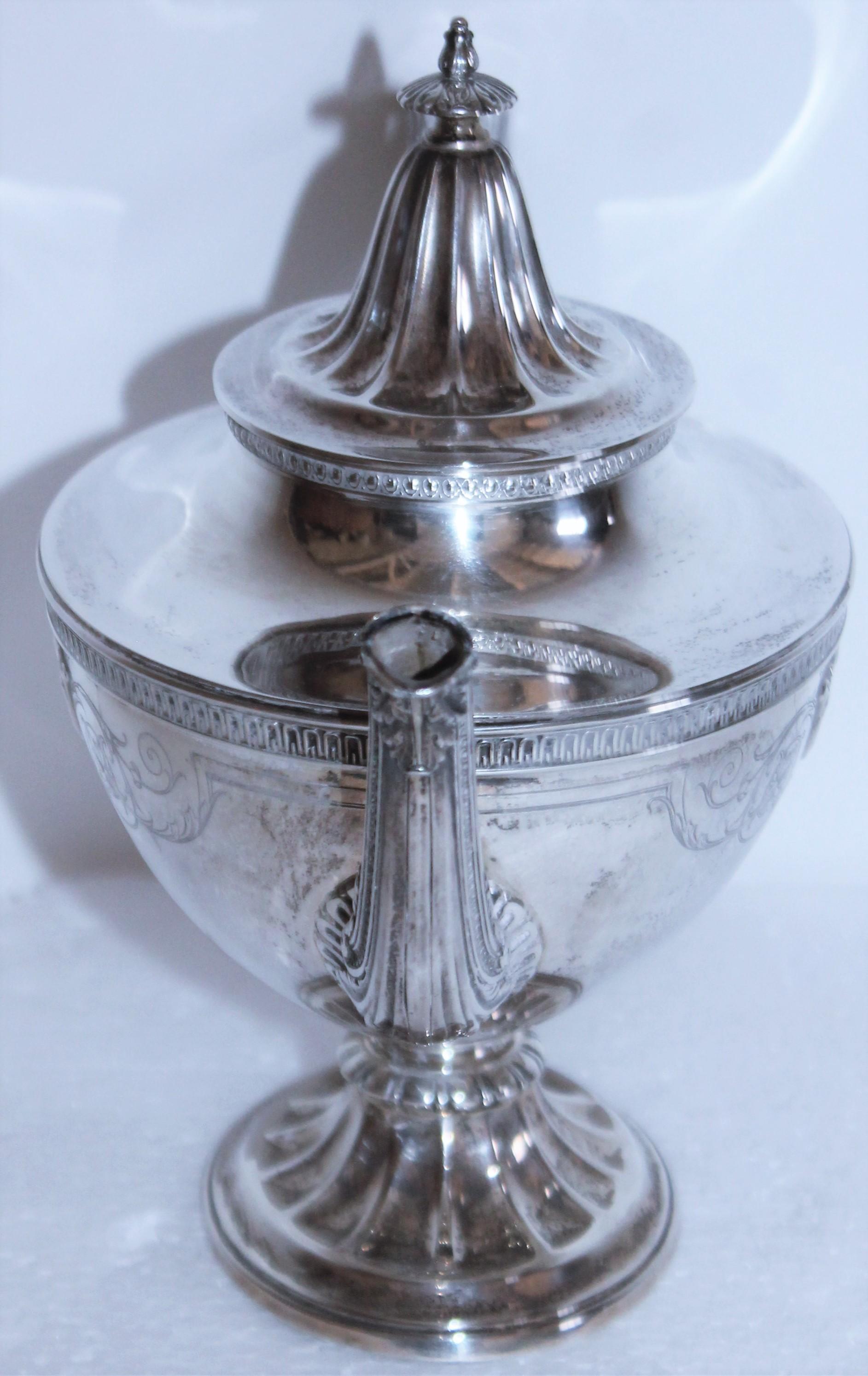 Collection of Wallace Silver Sterling Tea Set, 5 Pieces For Sale 7