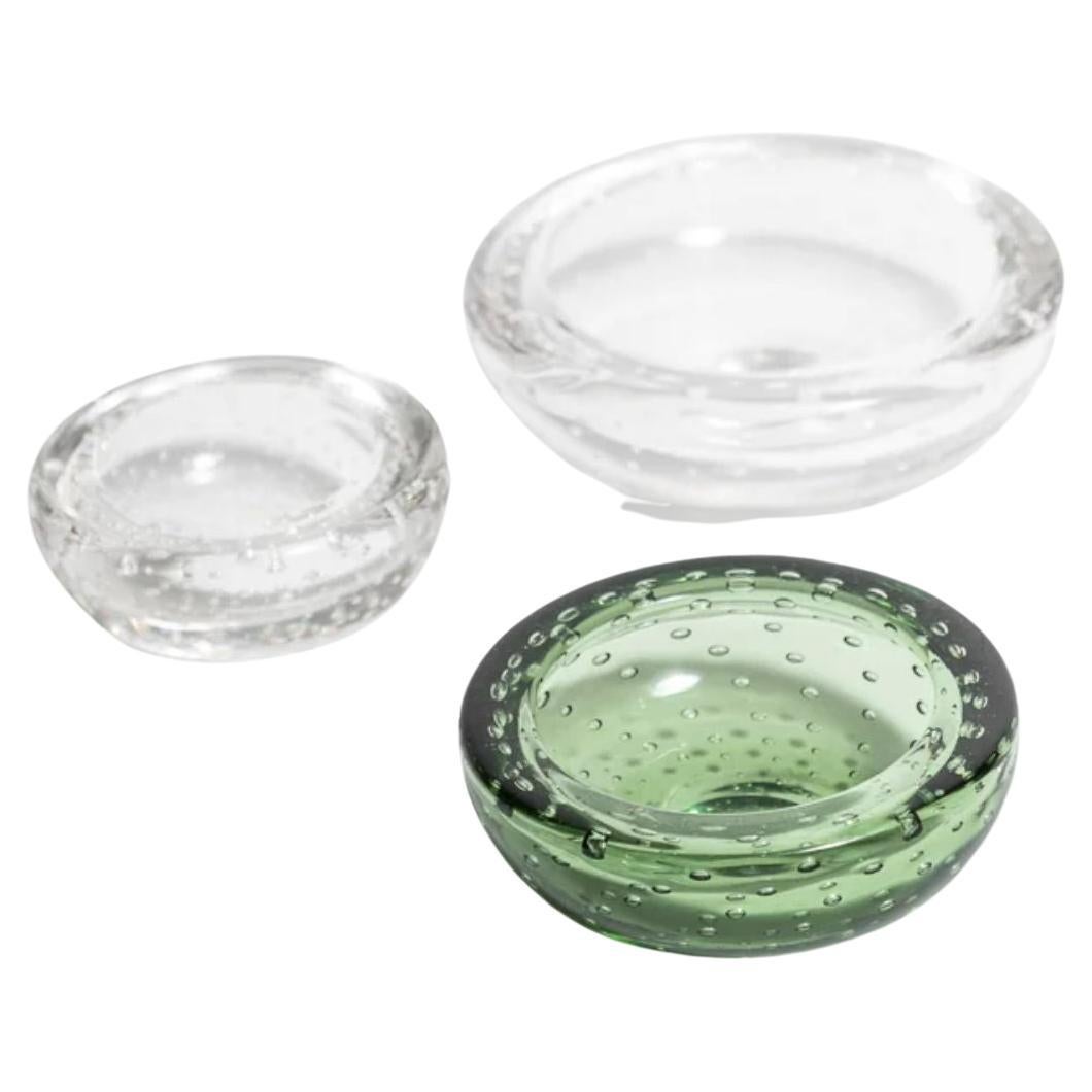 Collection of Whitefriars Bubble Glass Bowls For Sale