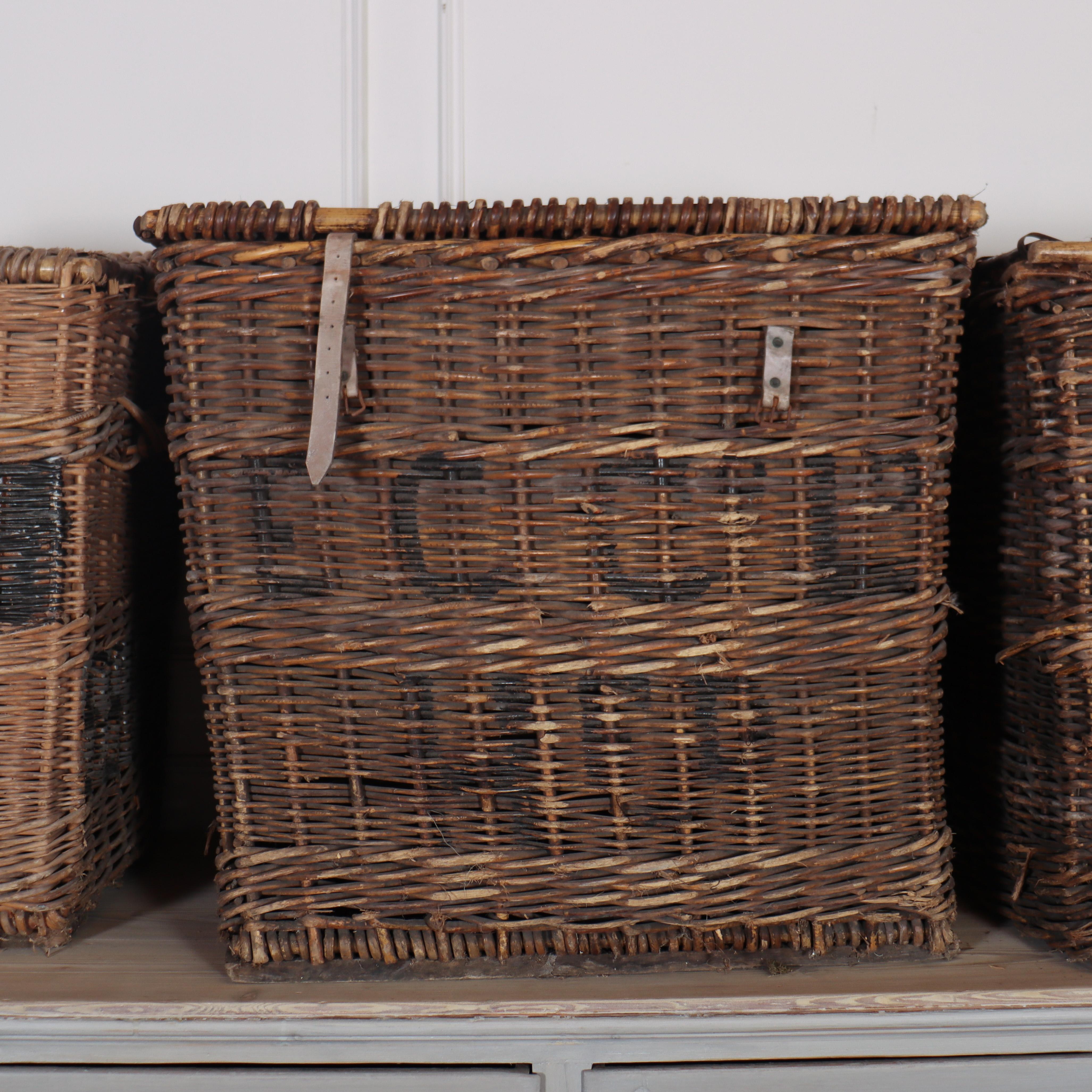 Victorian Collection of Wicker Log Baskets