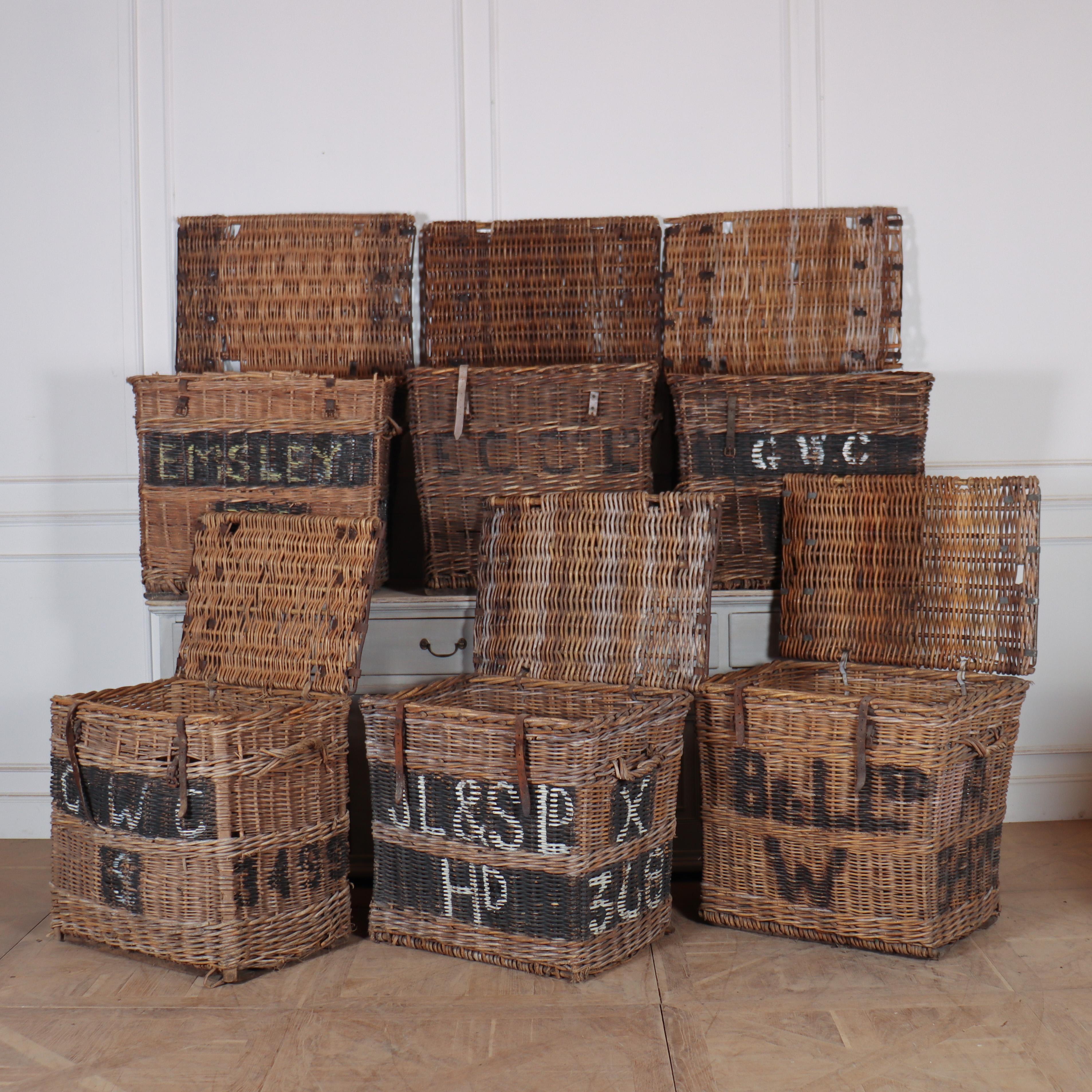 Collection of Wicker Log Baskets 1