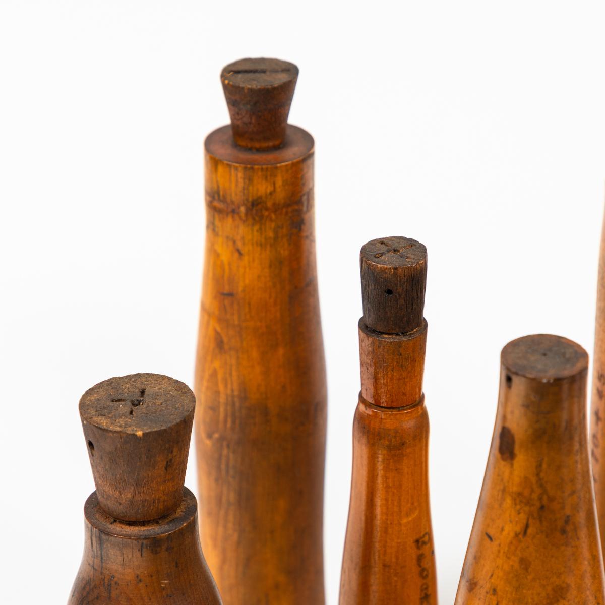 wood bottles