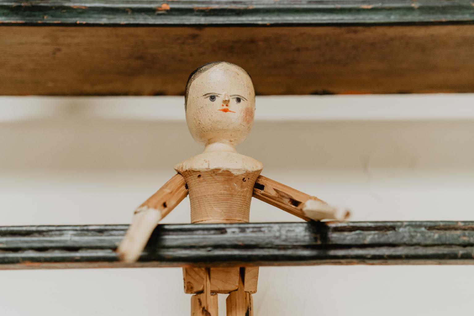 Pine Collection of Wooden Peg Dolls