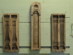 Collection of Wooden Plaster Gesso Cornicing Moulds
