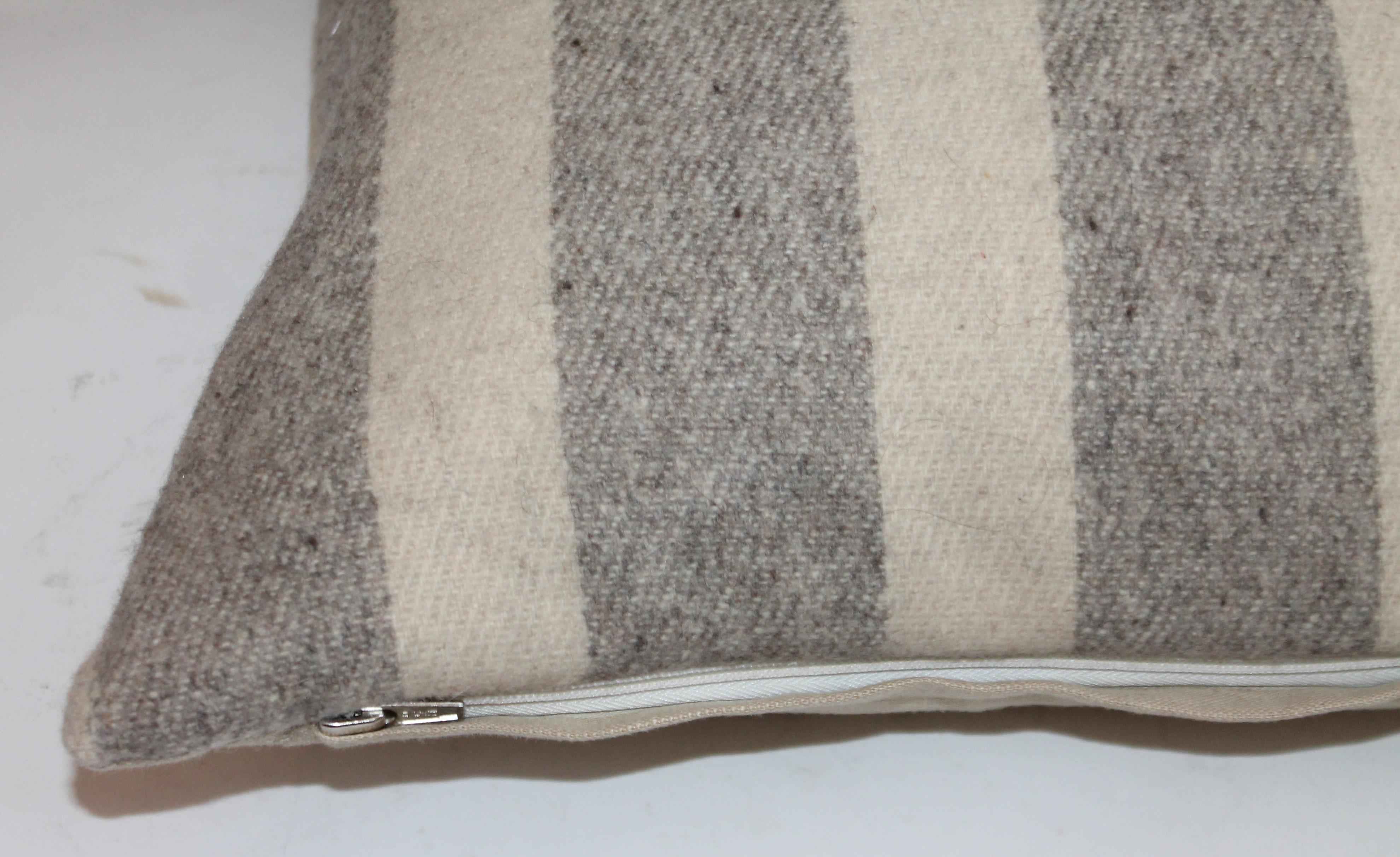 Collection of Wool Plaid Pillows, Six Pillows Total In Good Condition In Los Angeles, CA