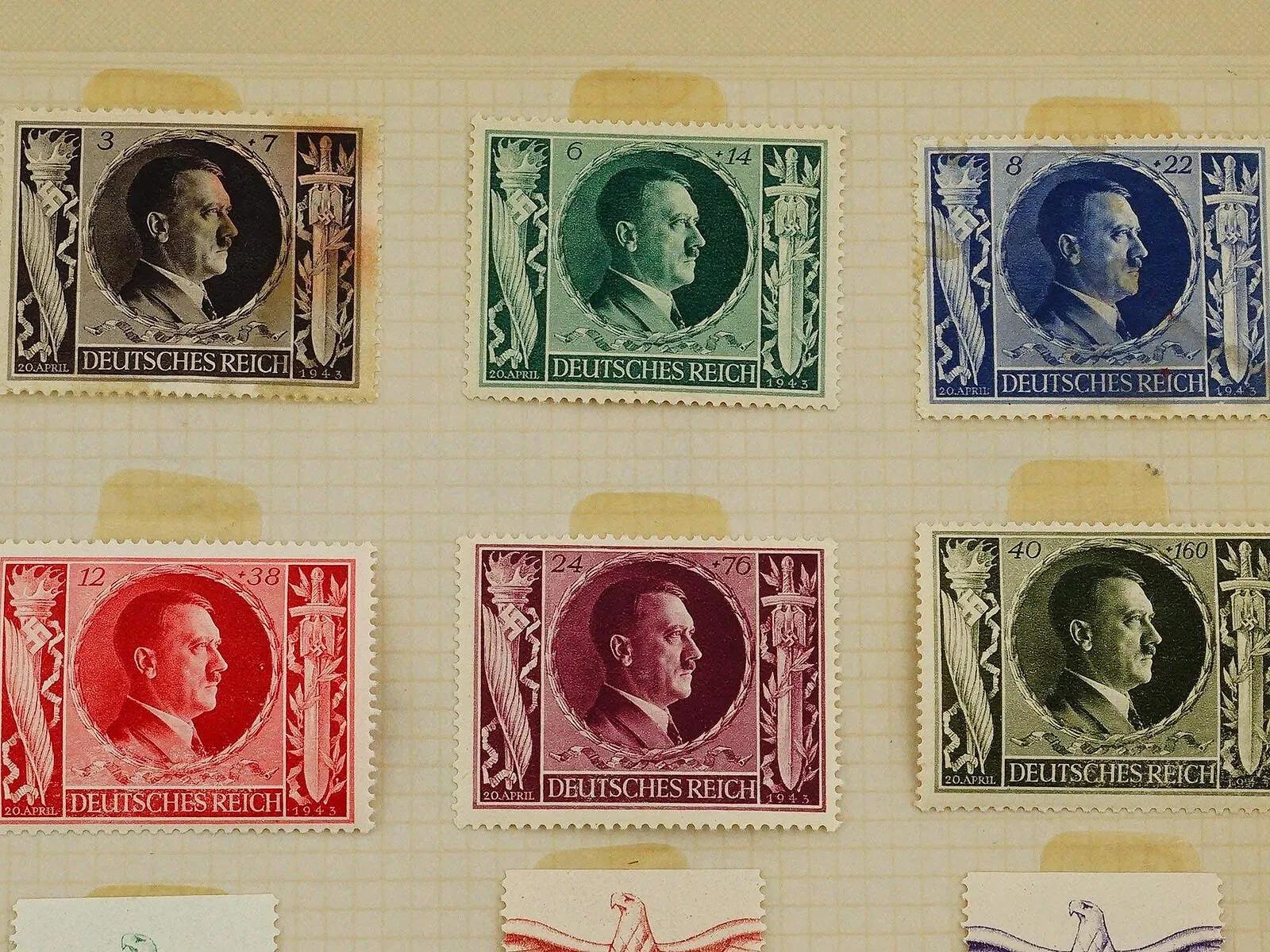 Carta Collection'S di francobolli tedeschi della seconda guerra mondiale in vendita