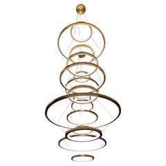 Kollektion „Orbite“ Kronleuchter, Aluminium und Acryl, LCS 037/8/100 von JAGO