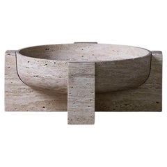 Collection Particulière Travertine 'Key' Fruit Bowl Large by Arno Declercq 