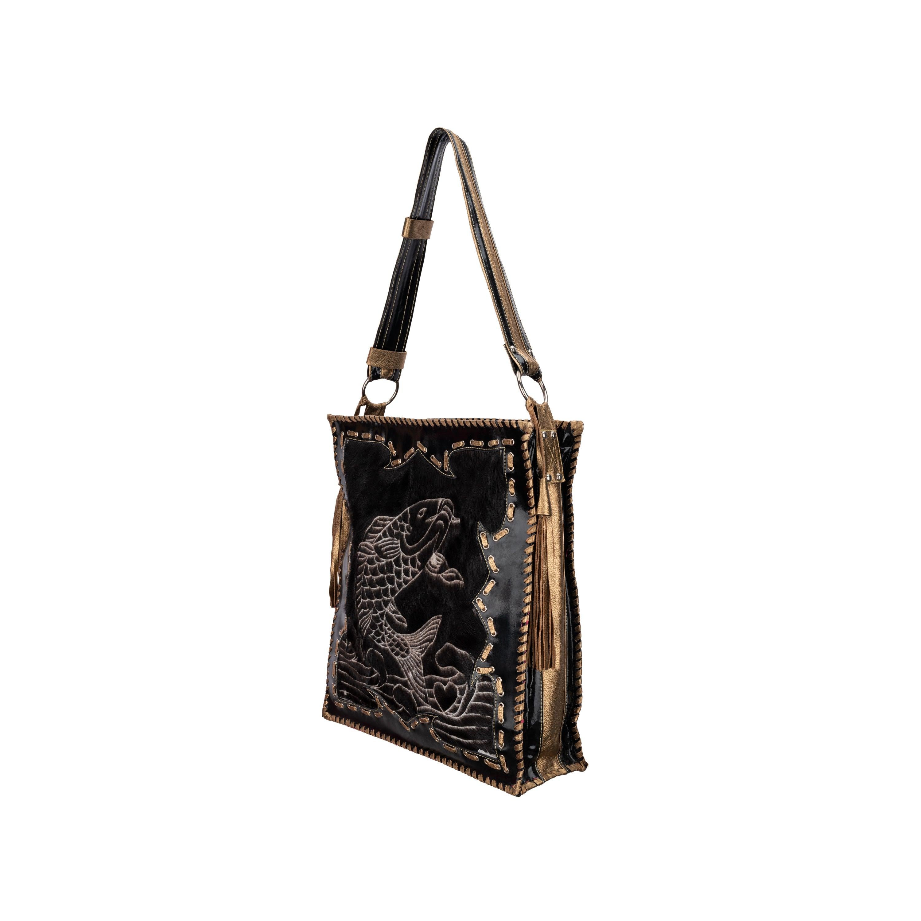 Black Collection Privée Cavallino Bag - '00s For Sale