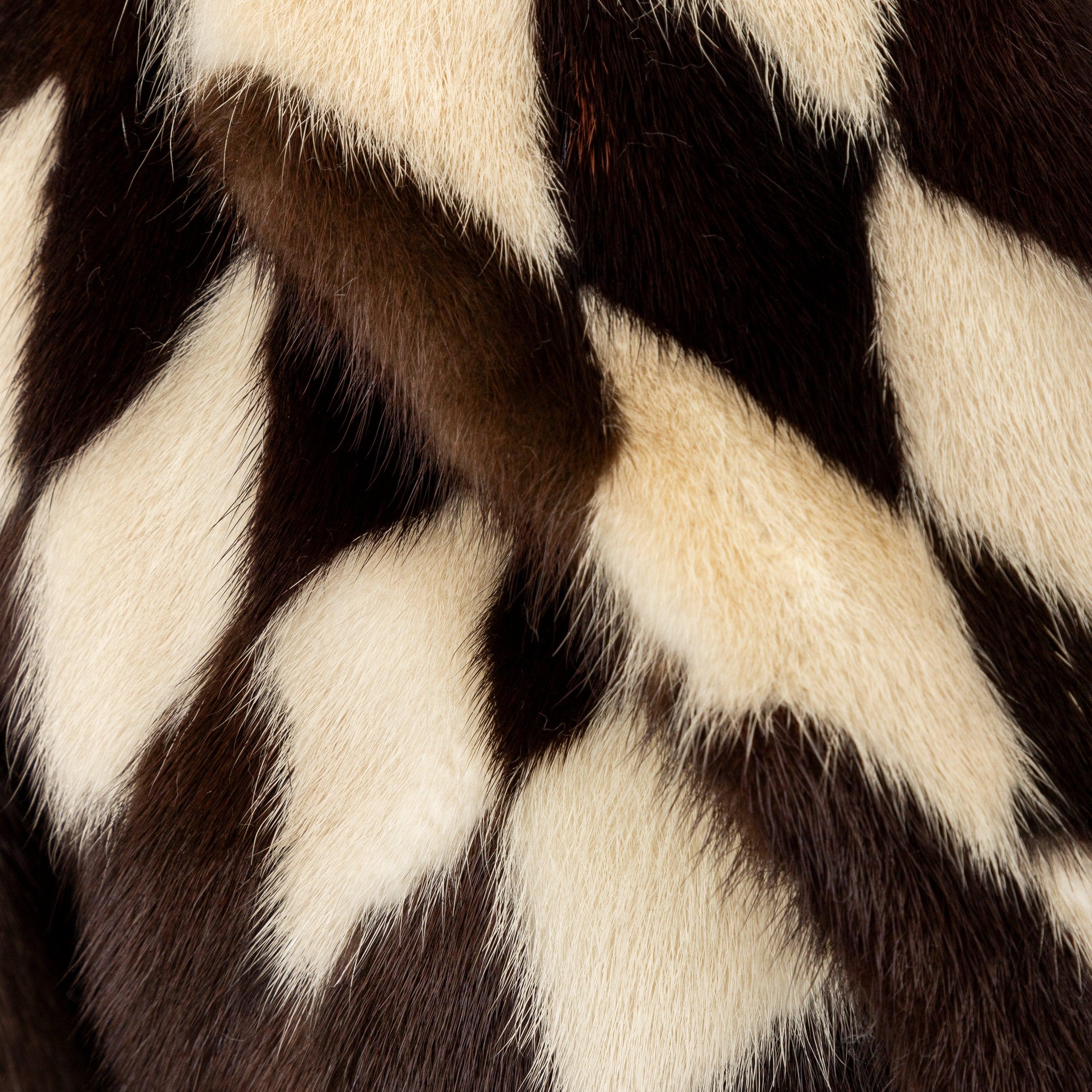 Collection Priveé Fur Coat in Harlequin Pattern - '60s 2