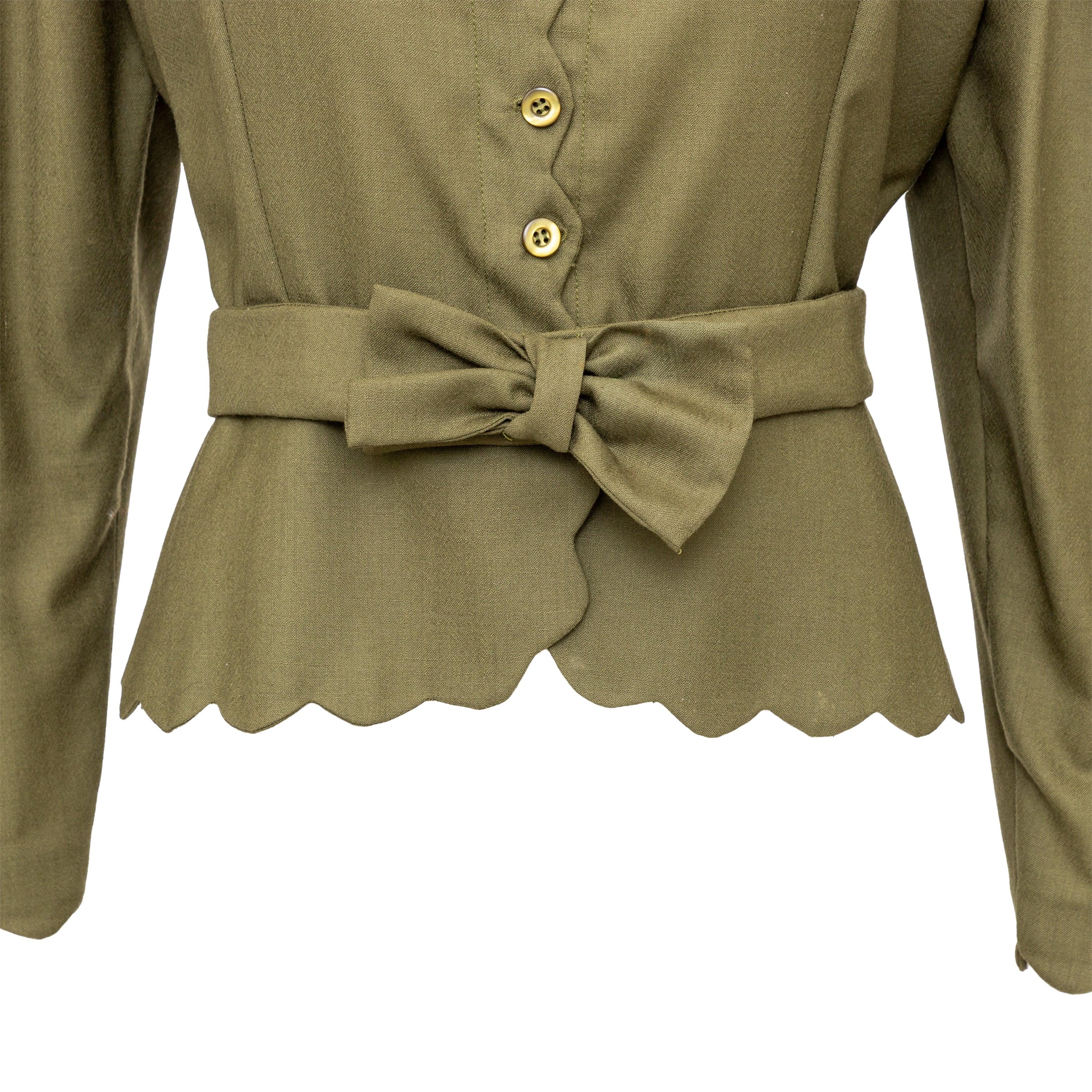 Collection Privée Grünes Oberteil - 90er Jahre Damen im Angebot