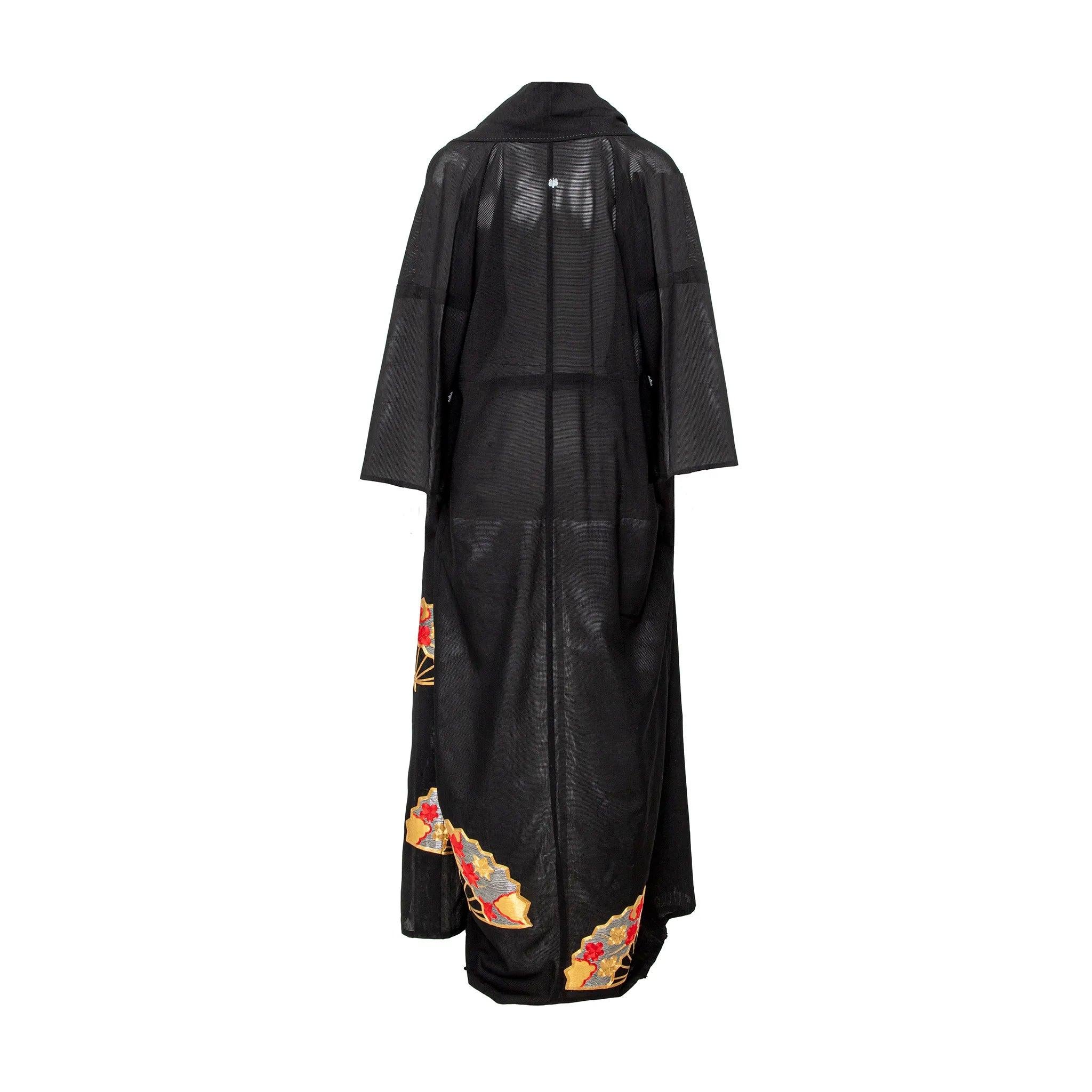 Noir Collection Privée Kimono japonais - années 80 en vente