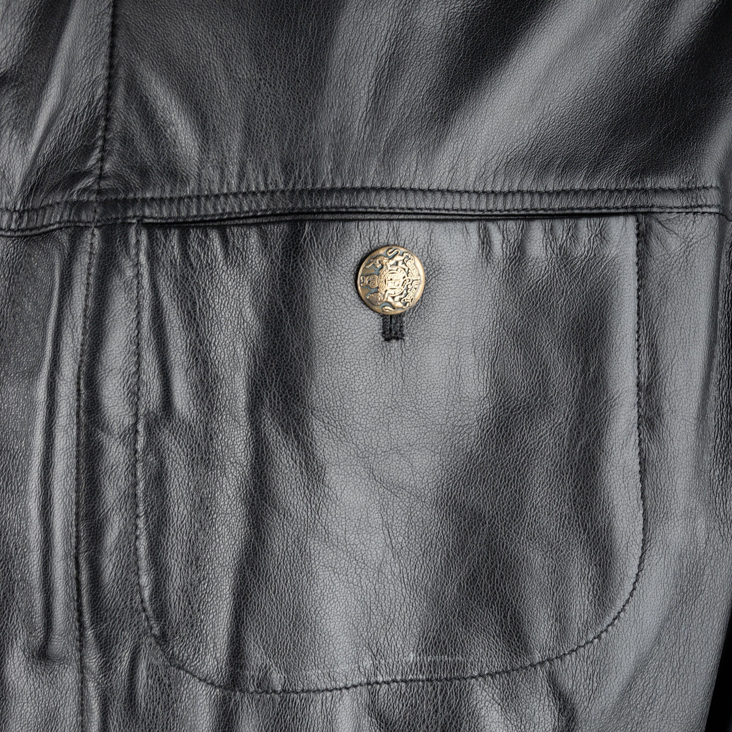 Men's Collection Privée Leather Jacket - '00s For Sale
