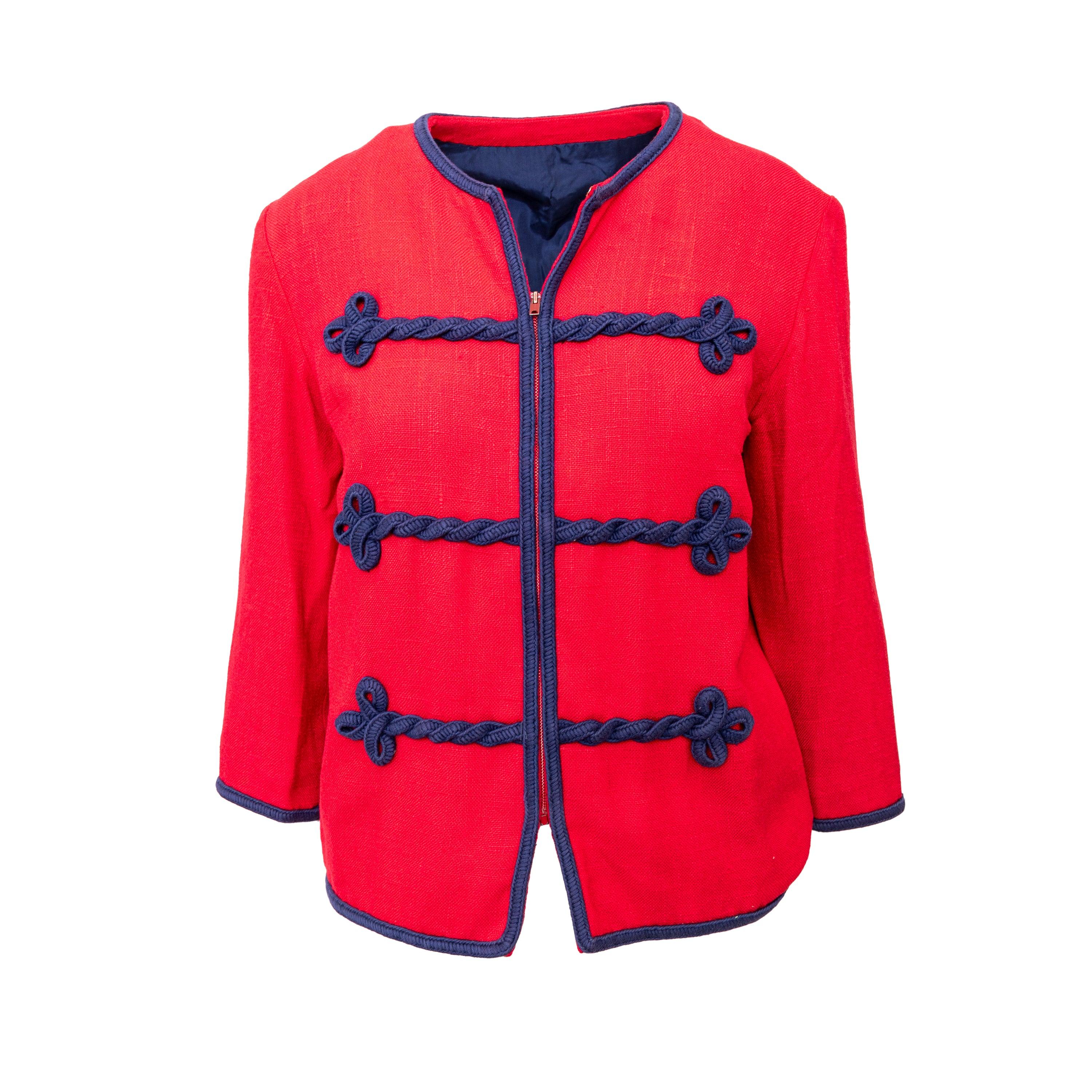 Red Collection Privée Vintage Jacket and Skirt Set - '60s For Sale